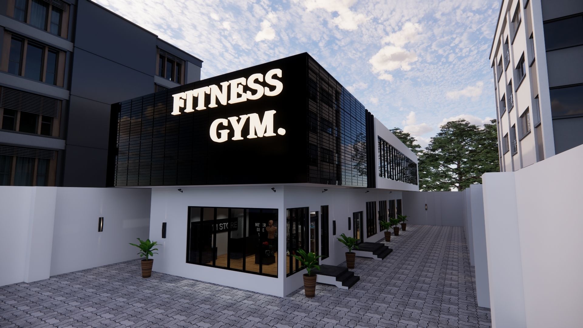 GYM DESIGN 3D model_1