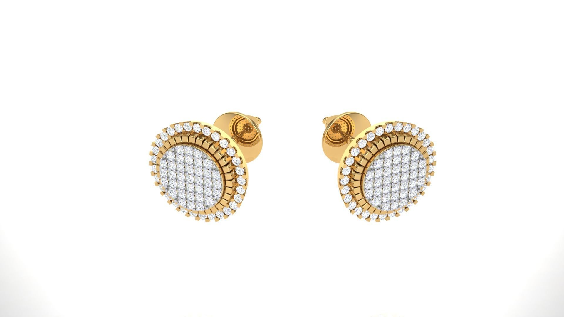 Studs Earrings - 4 3D print model_1