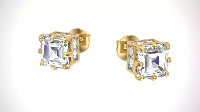Studs Earrings - 1 3D print model