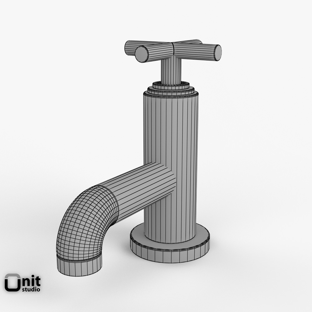 Washbasin Tap Helix series by Hudson Reed 3D model_4