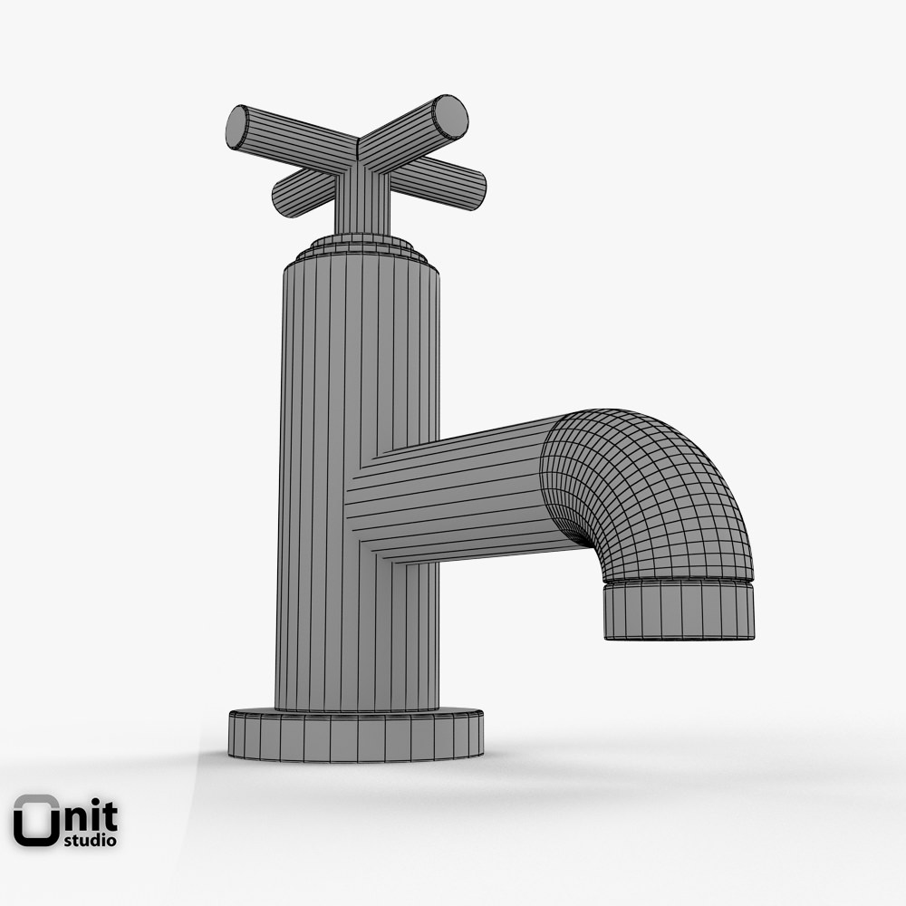 Washbasin Tap Helix series by Hudson Reed 3D model_7
