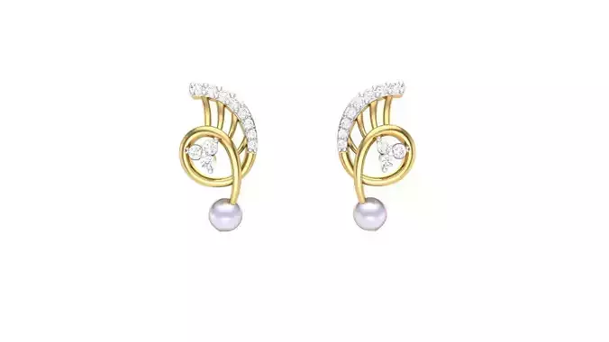 Studs Earrings - 17 3D print model