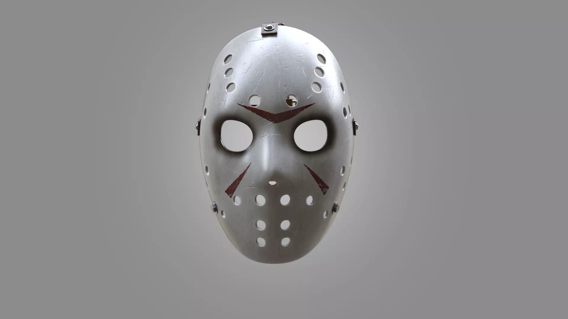  Hockey Mask Low-poly 3D model_0