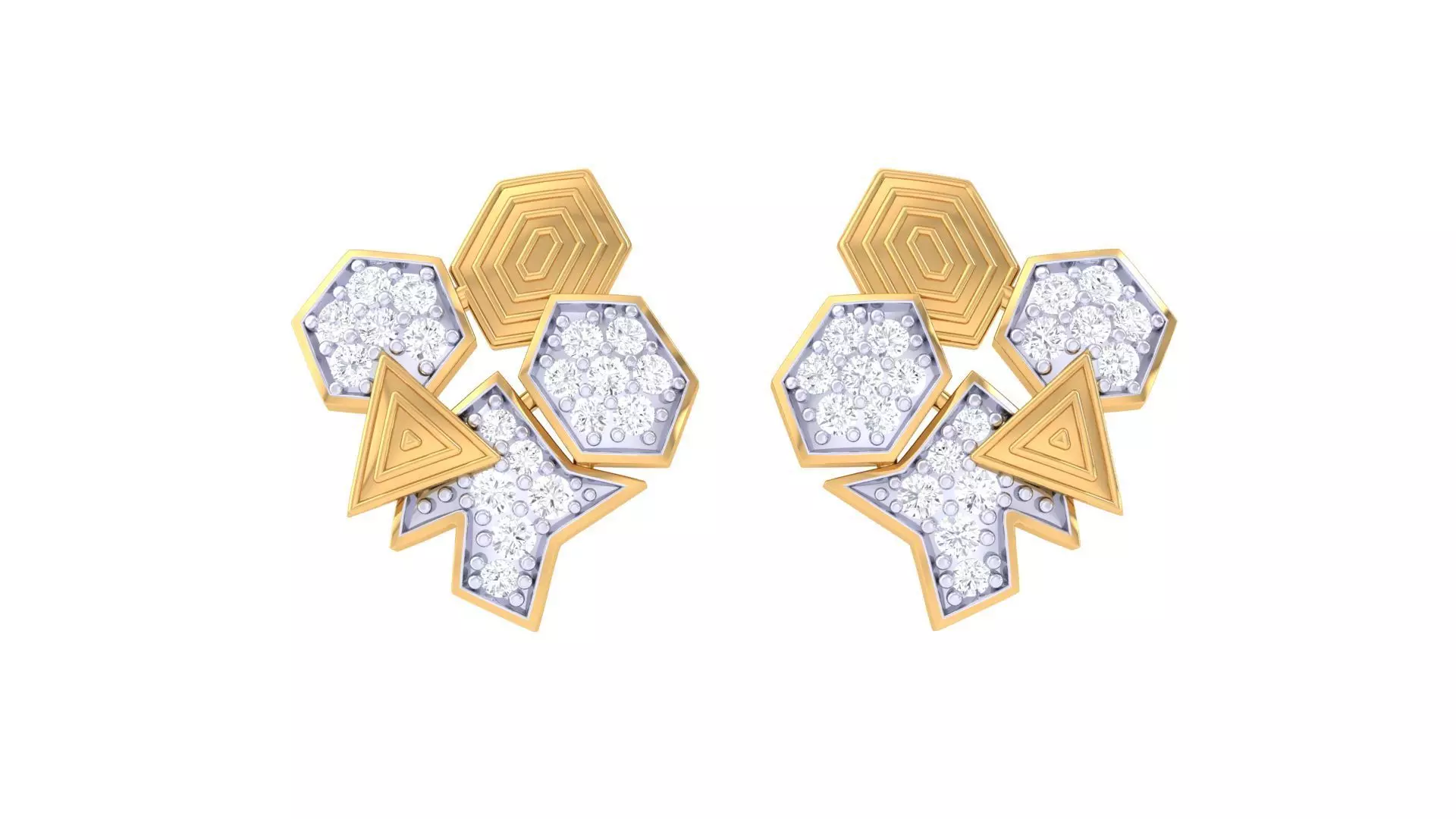 Studs Earrings - 9 3D print model_0