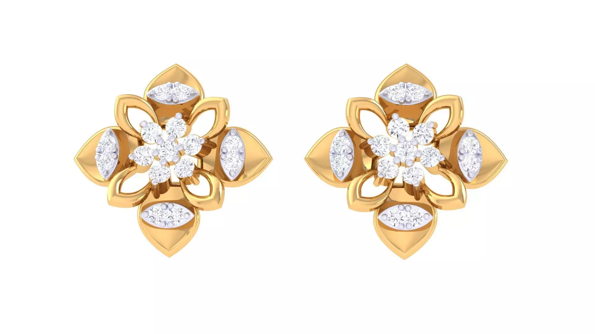 Studs Earrings - 67 3D print model_0