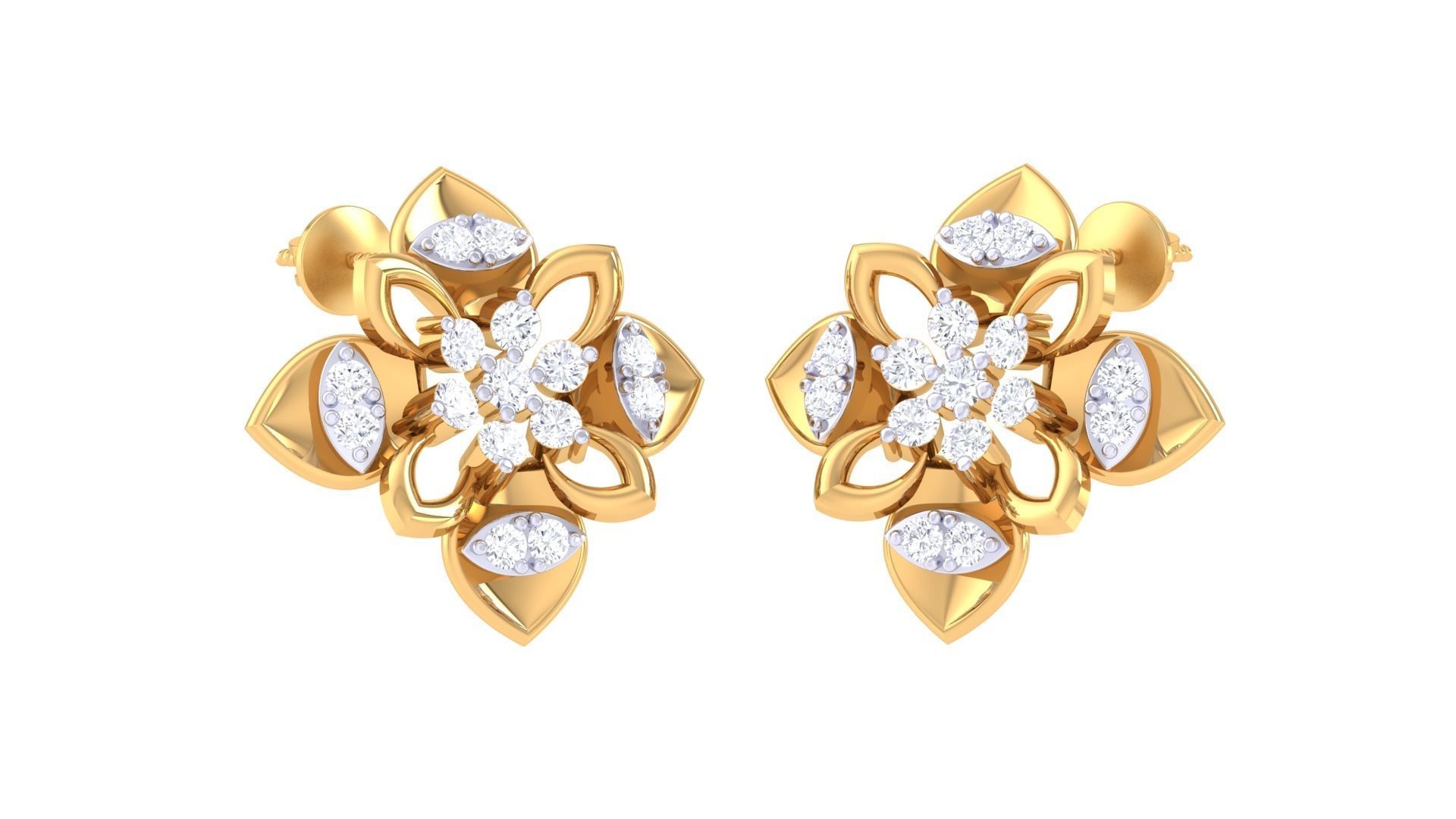 Studs Earrings - 67 3D print model_2