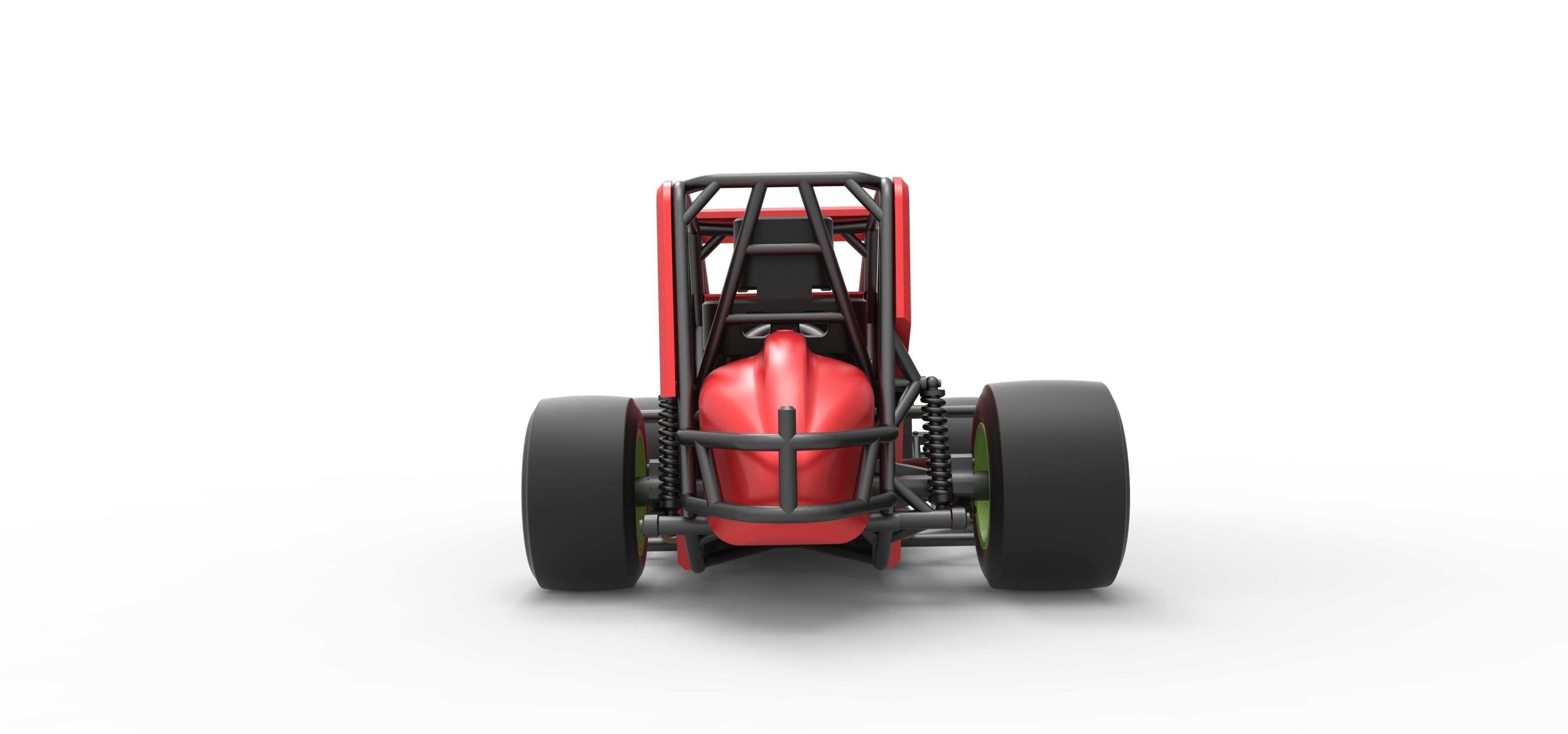 Pavement Sprint car Scale 1 to 25 3D print model_15