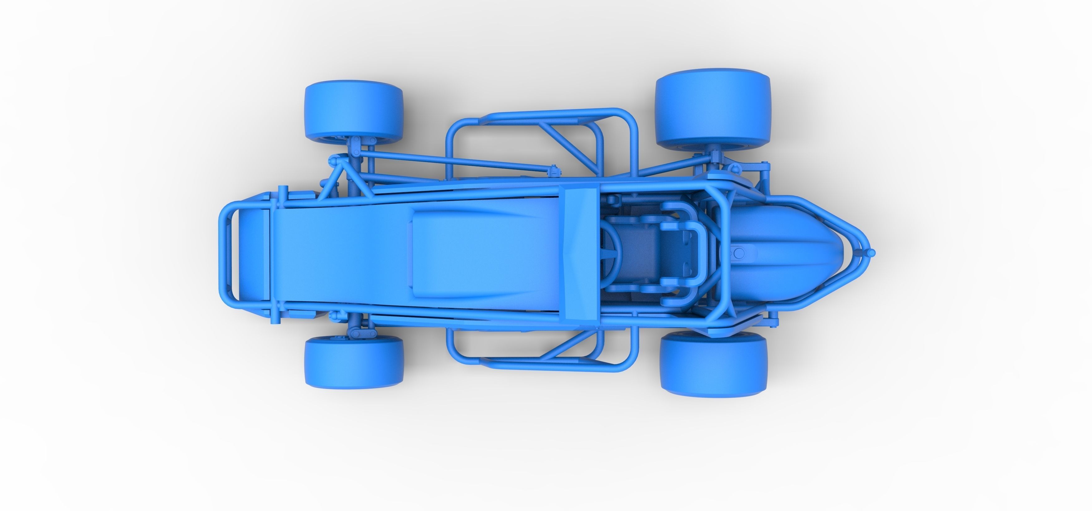 Pavement Sprint car Scale 1 to 25 3D print model_32