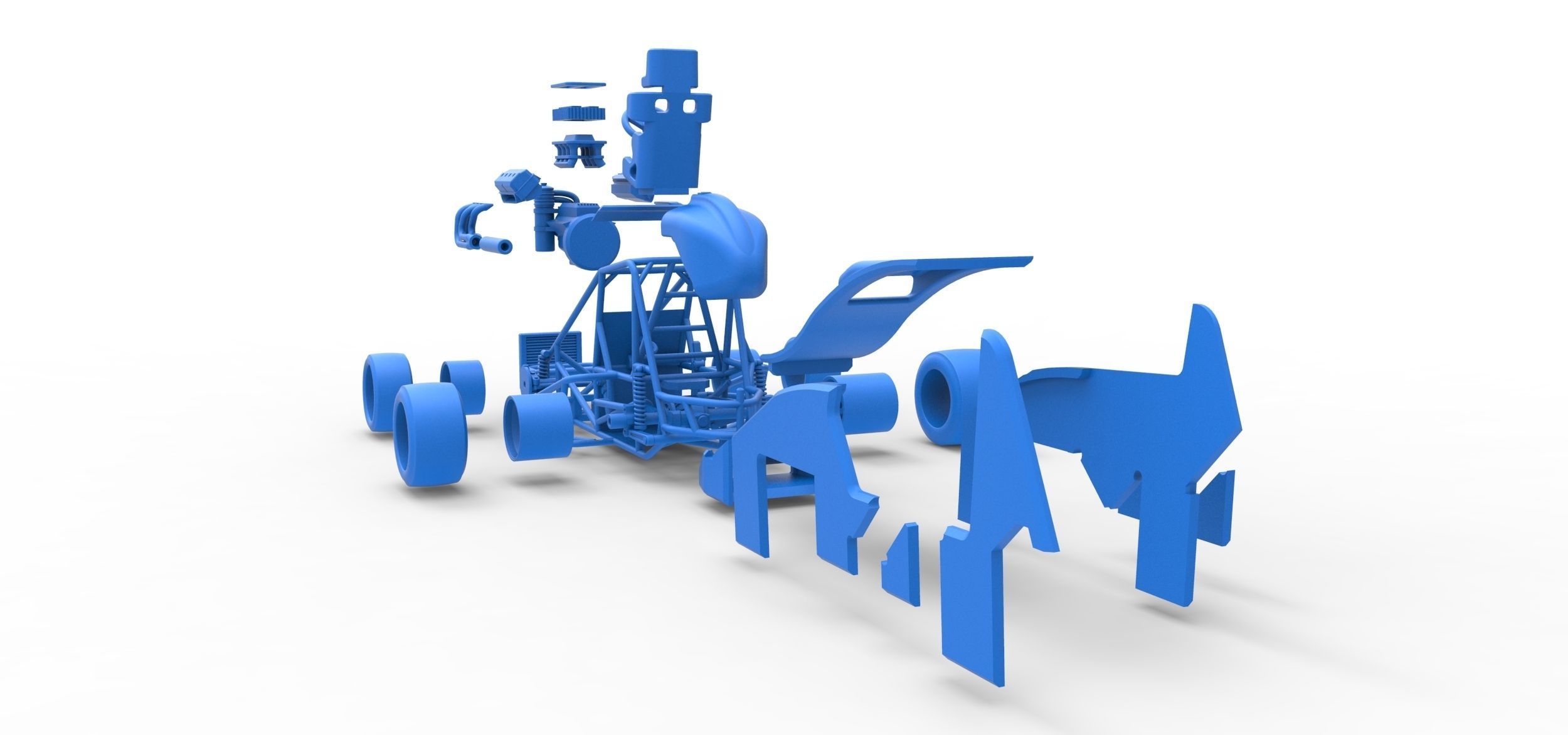 Pavement Sprint car Scale 1 to 25 3D print model_49