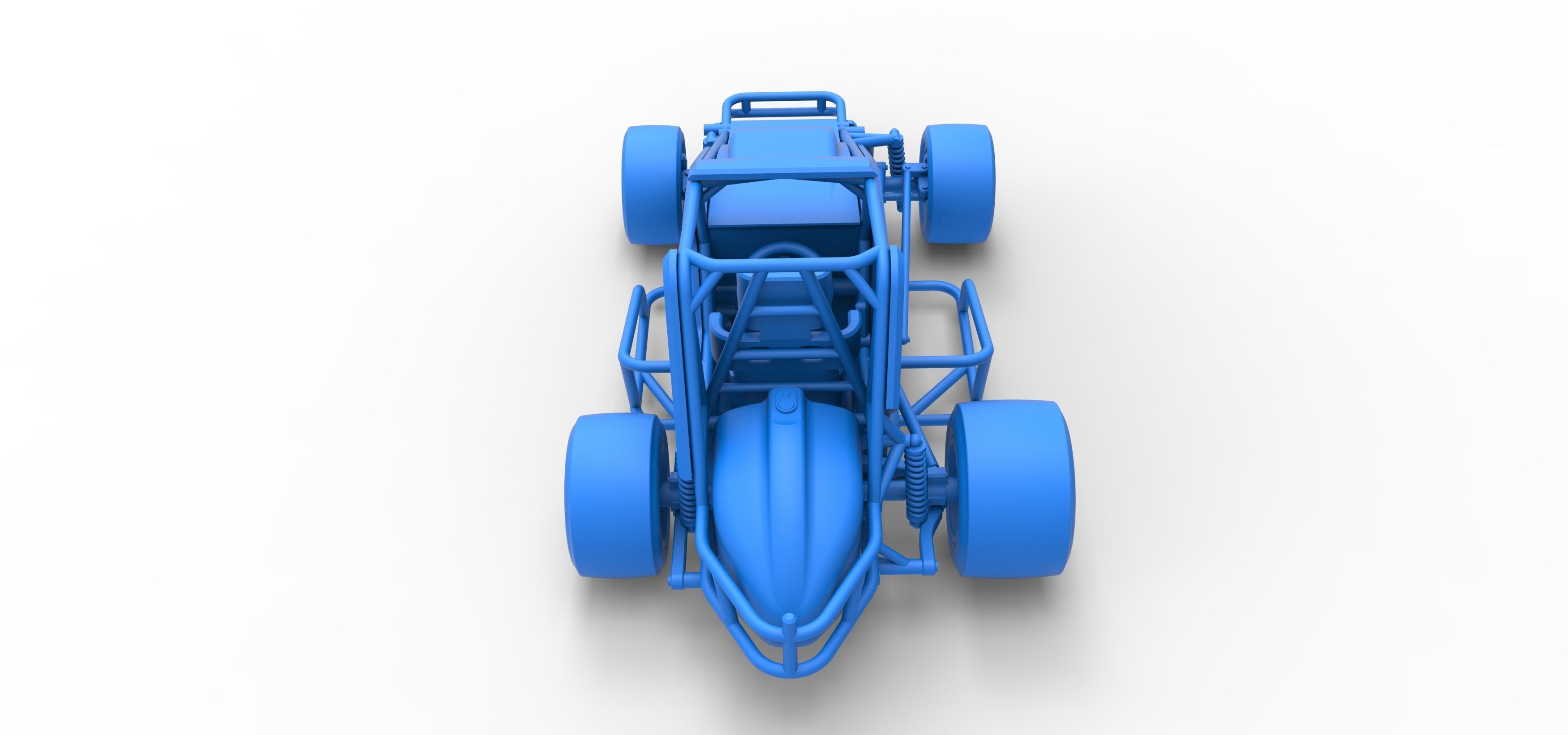 Pavement Sprint car Scale 1 to 25 3D print model_36