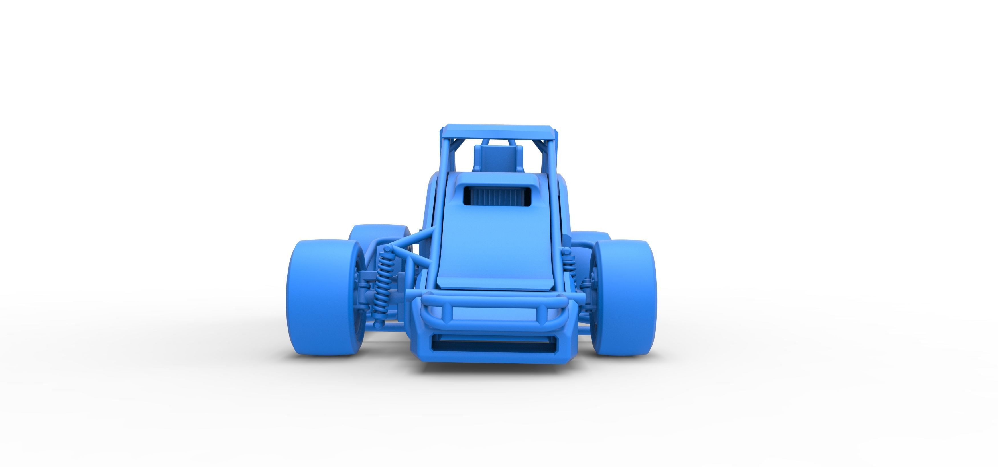 Pavement Sprint car Scale 1 to 25 3D print model_28