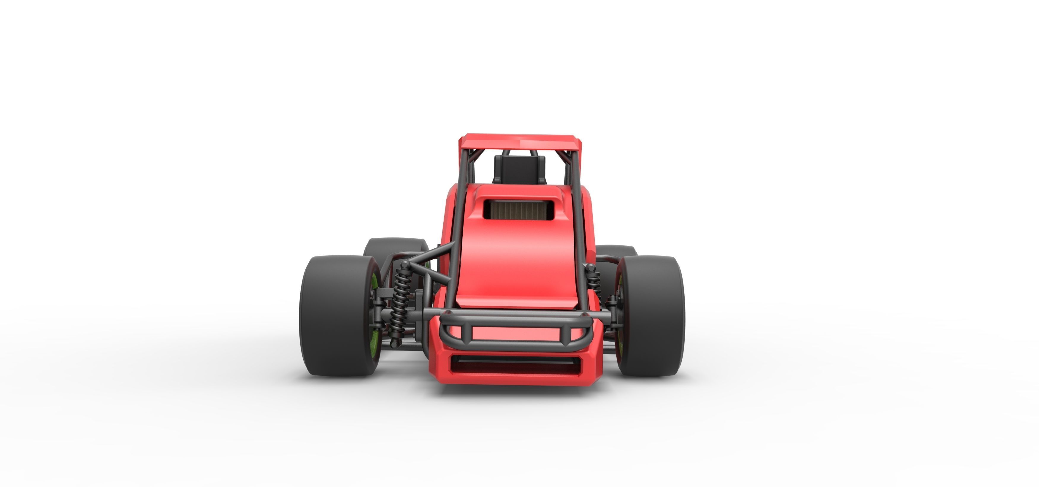 Pavement Sprint car Scale 1 to 25 3D print model_7