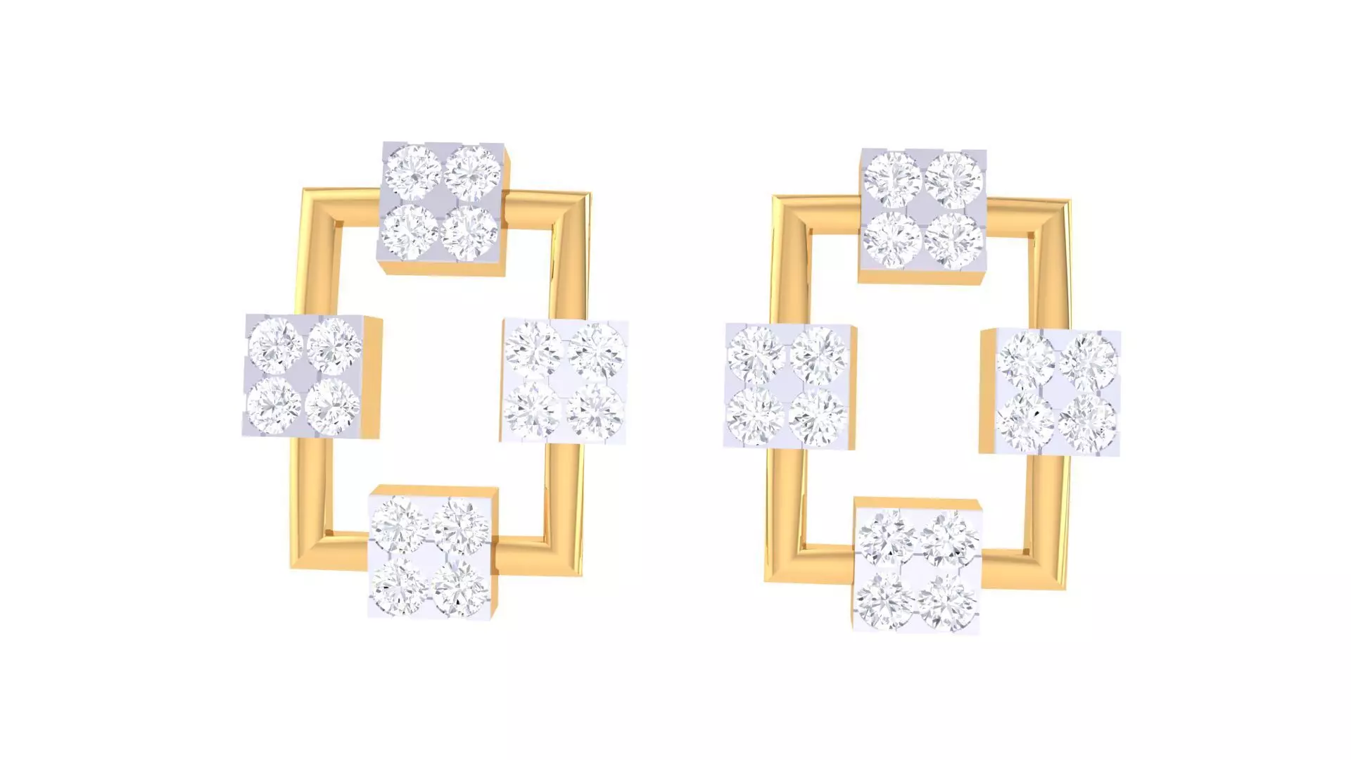 Studs Earrings - 54 3D print model_0