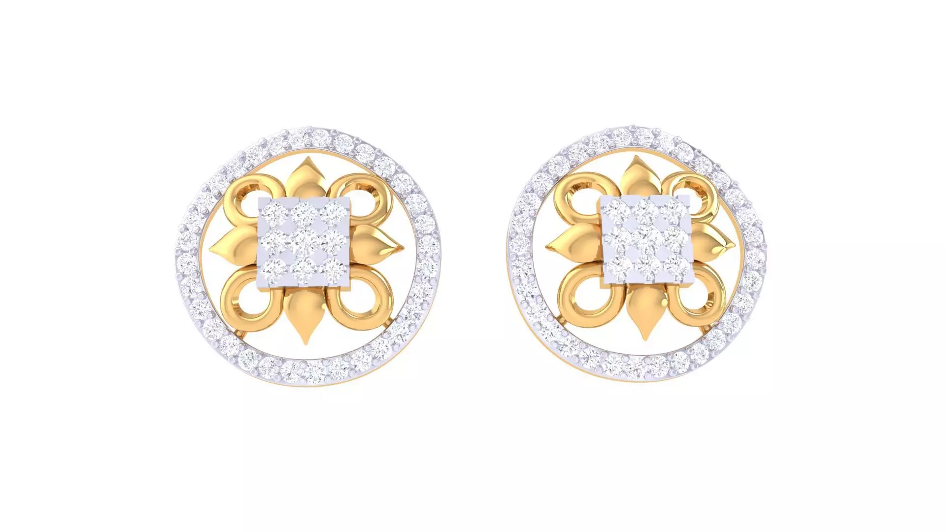 Studs Earrings - 42 3D print model_0