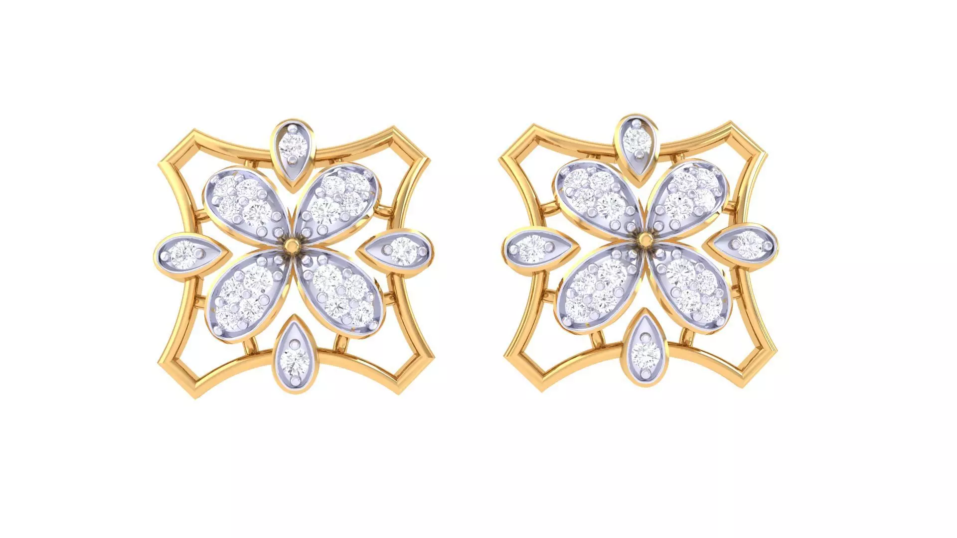 Studs Earrings - 40 3D print model_0