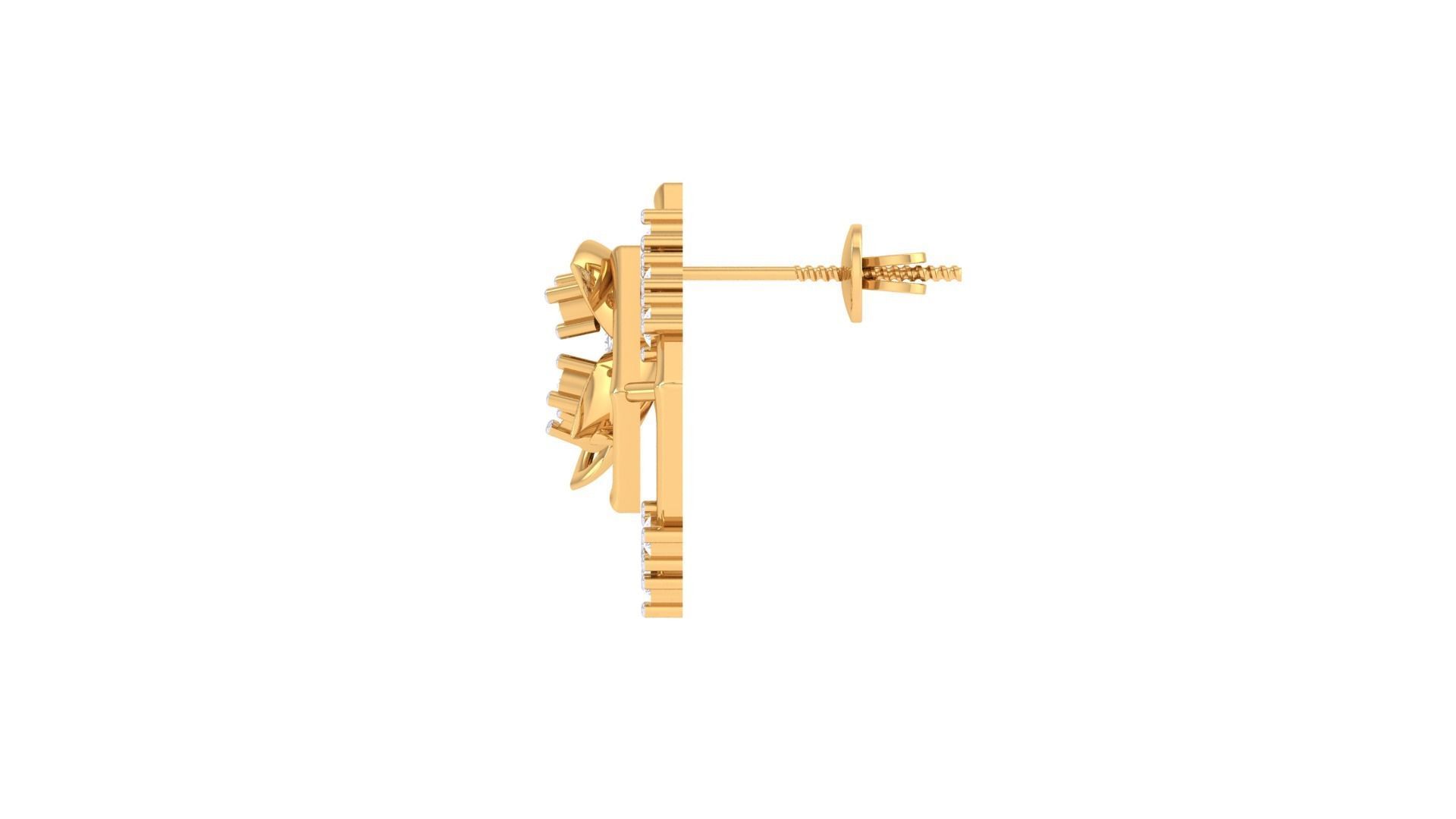 Studs Earrings - 16 3D print model_3