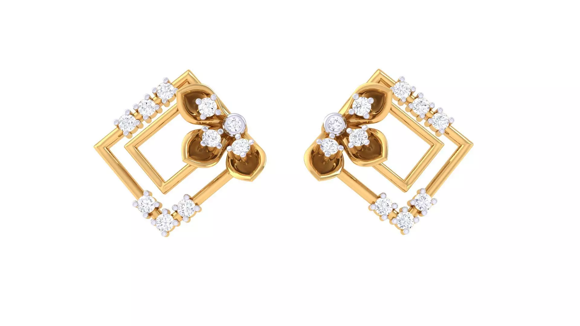 Studs Earrings - 16 3D print model_0