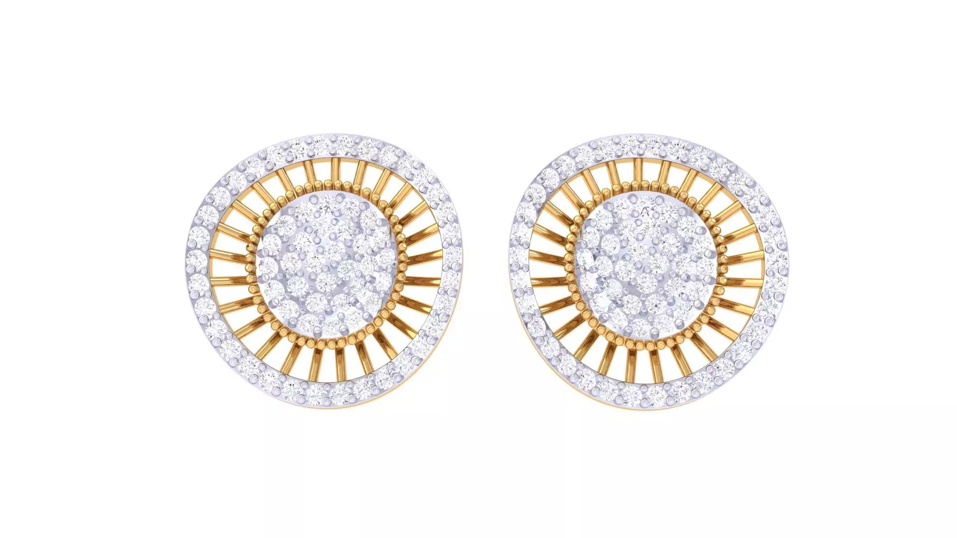 Studs Earrings - 15 3D print model_0
