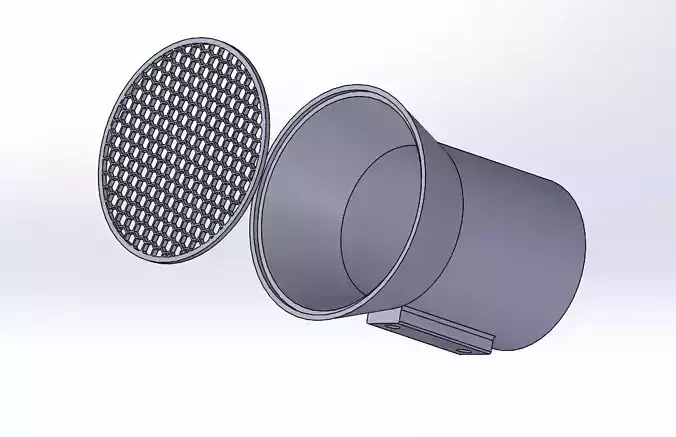 Dust Hood replacement for 4 in  hose dust collector 3D print model