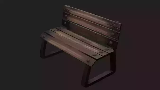 3D model of bench