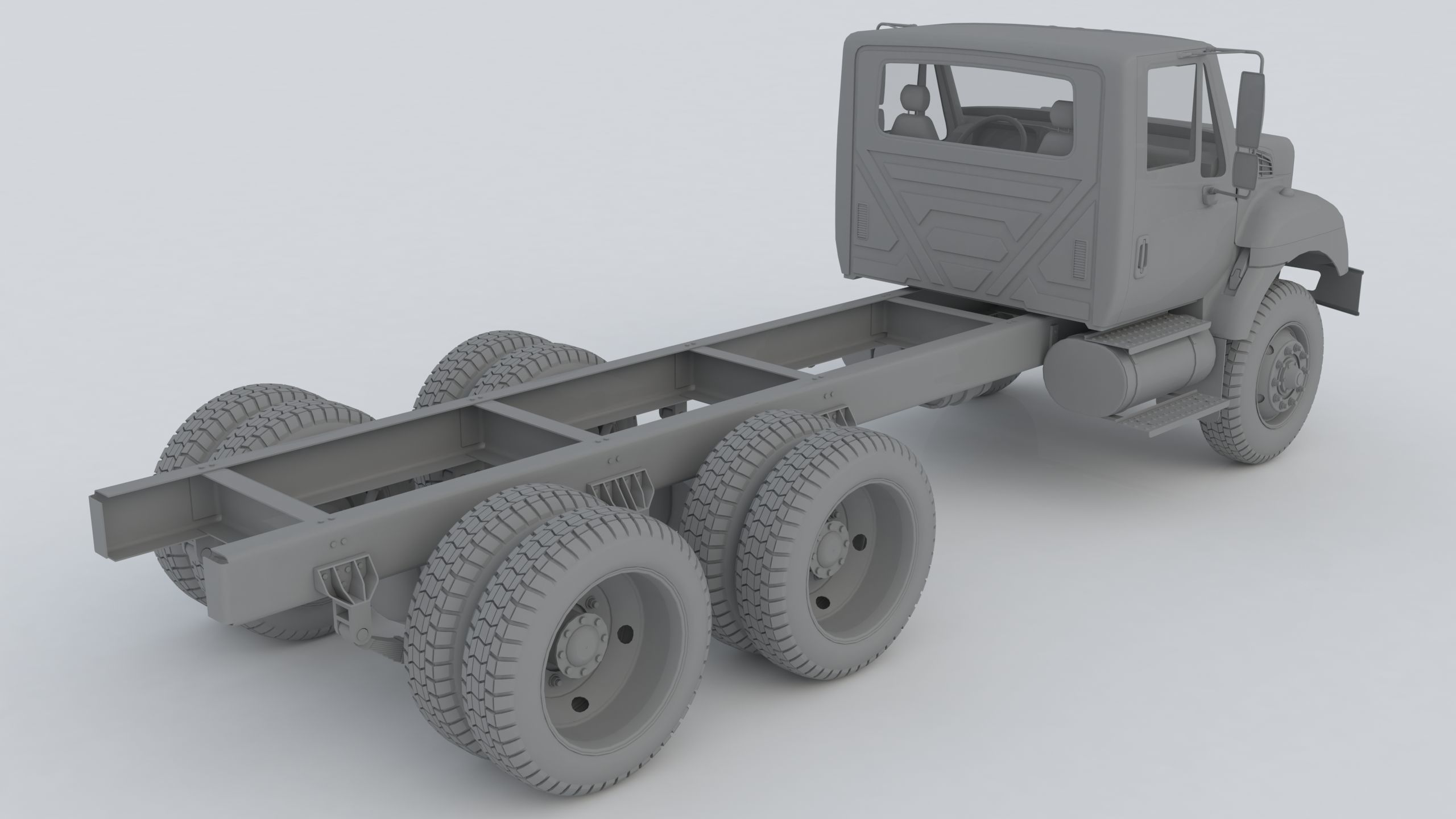 International Workstar 7400 Chassis White 3D model_16
