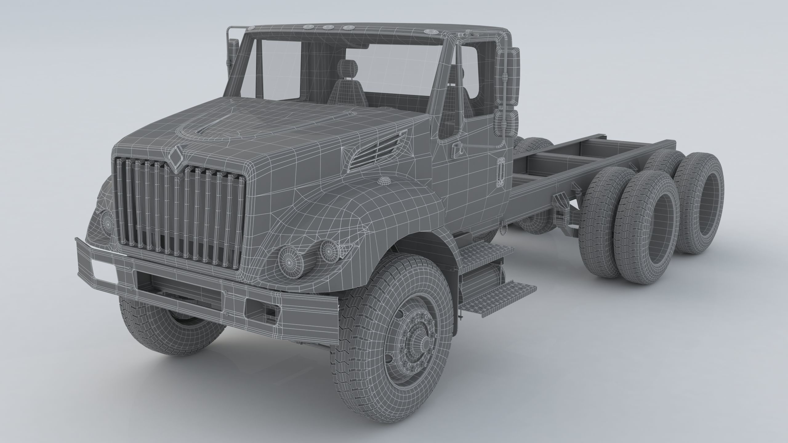 International Workstar 7400 Chassis White 3D model_18