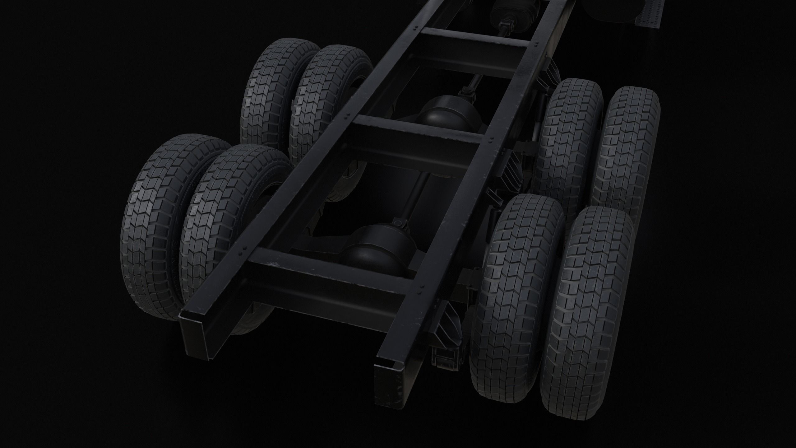 International Workstar 7400 Chassis White 3D model_6