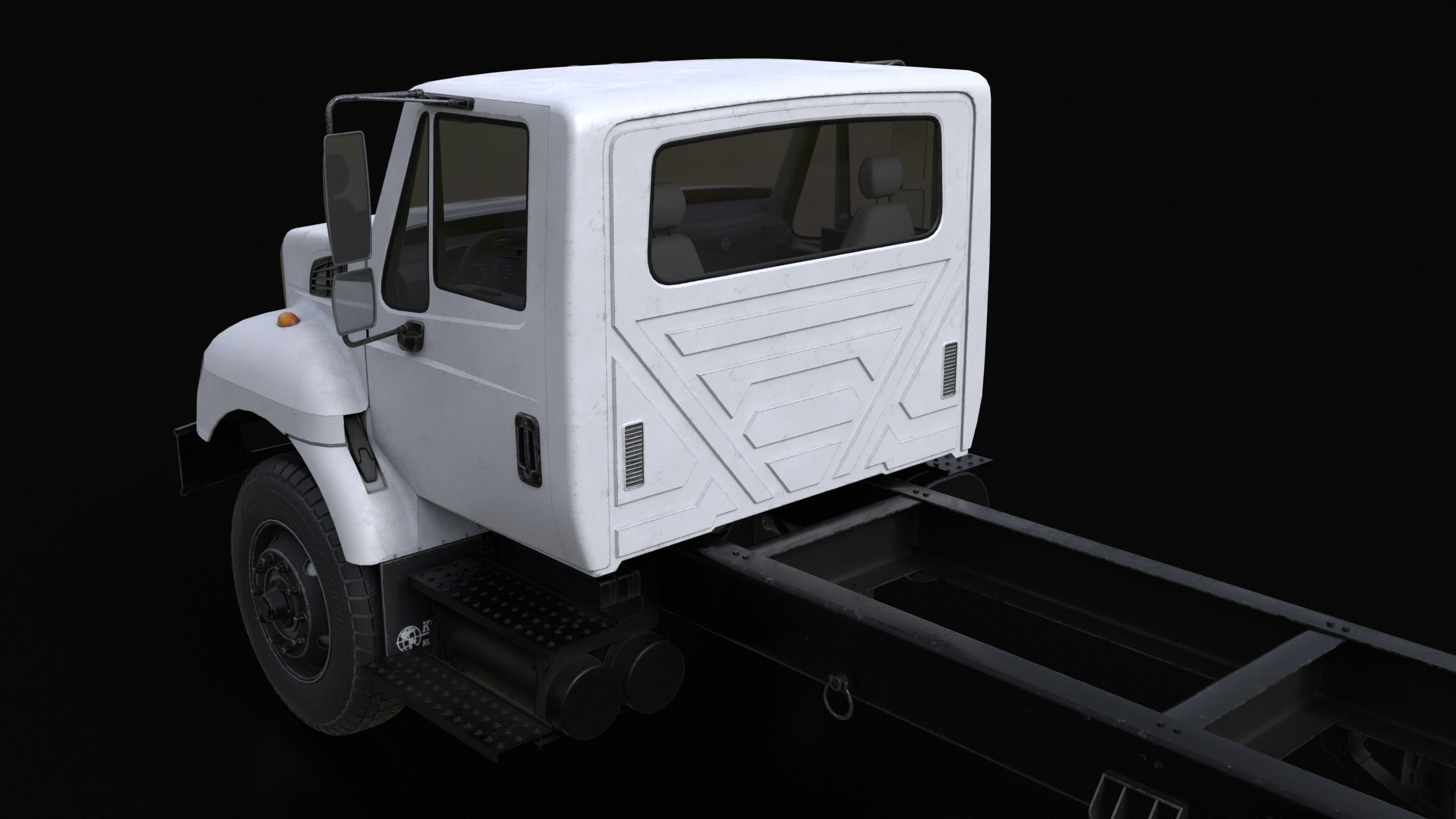 International Workstar 7400 Chassis White 3D model_5