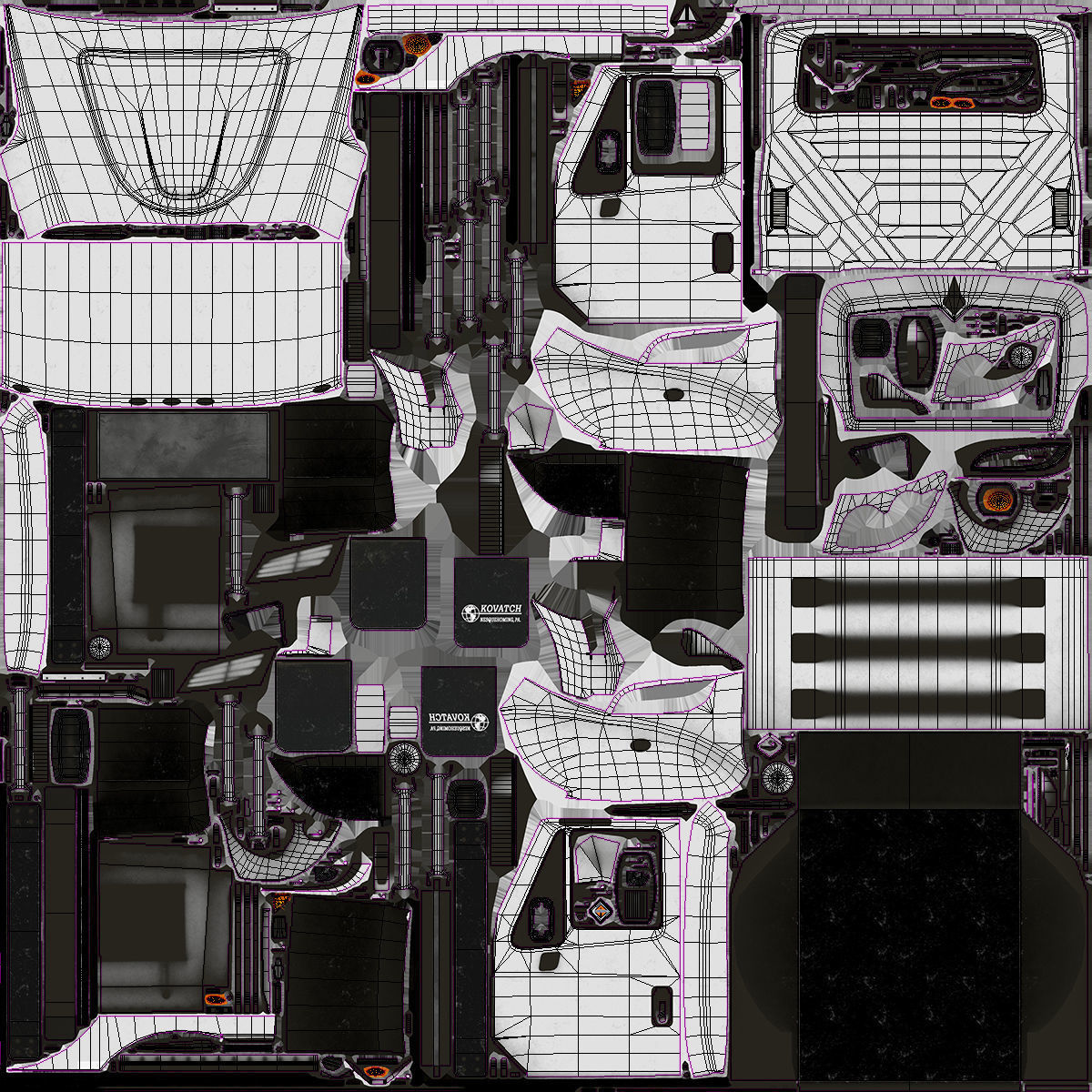 International Workstar 7400 Chassis White 3D model_20