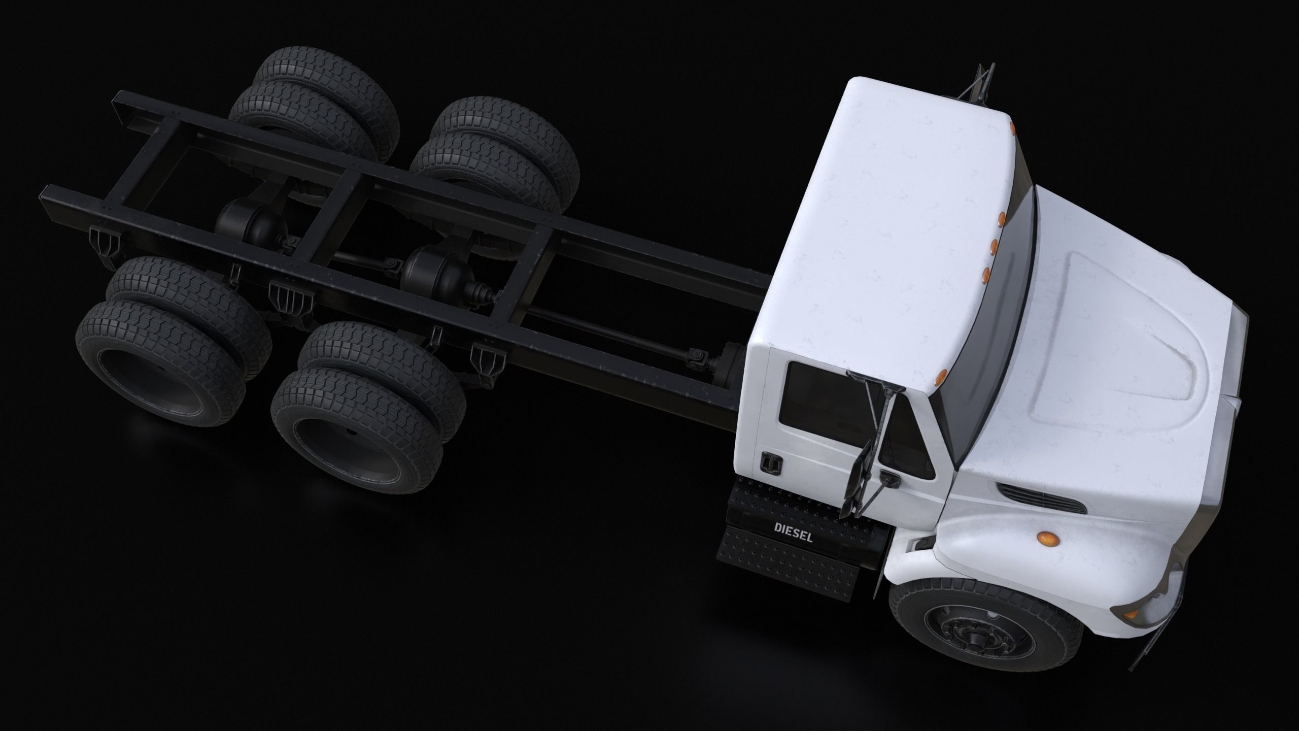 International Workstar 7400 Chassis White 3D model_14
