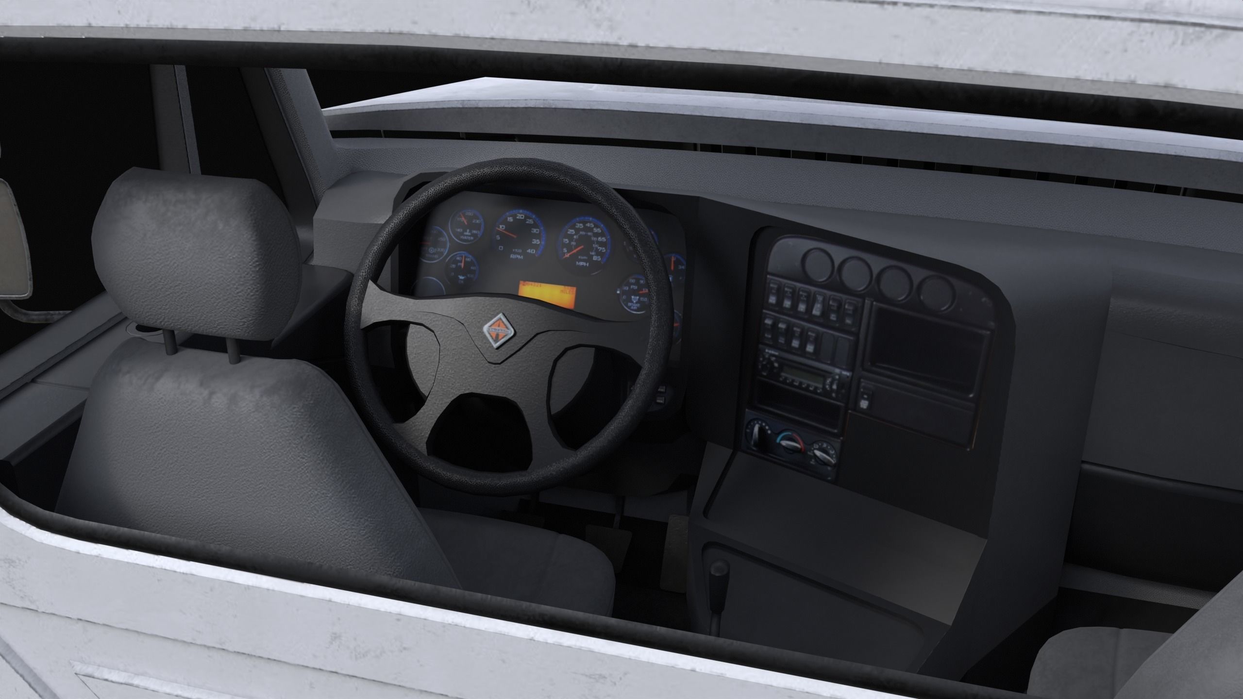 International Workstar 7400 Chassis White 3D model_11