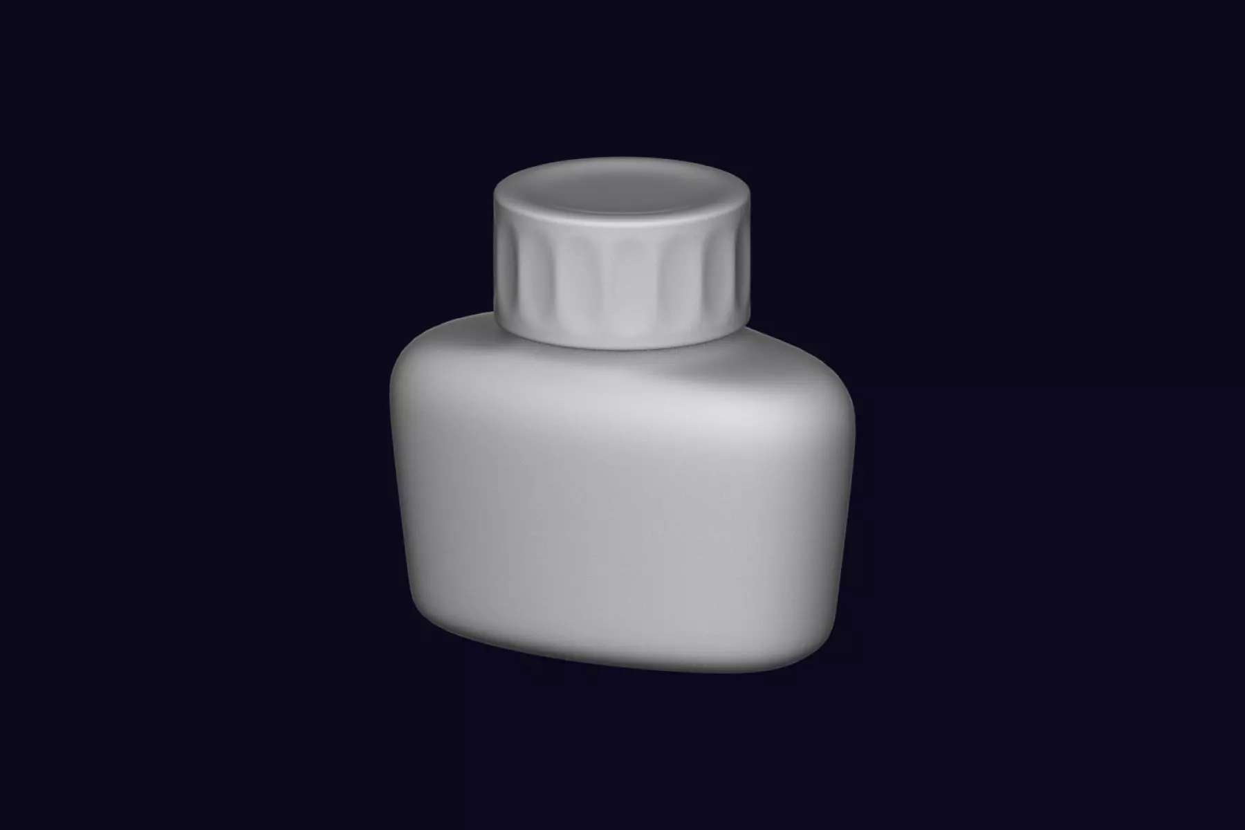 Inkwell Jar 3D model_0