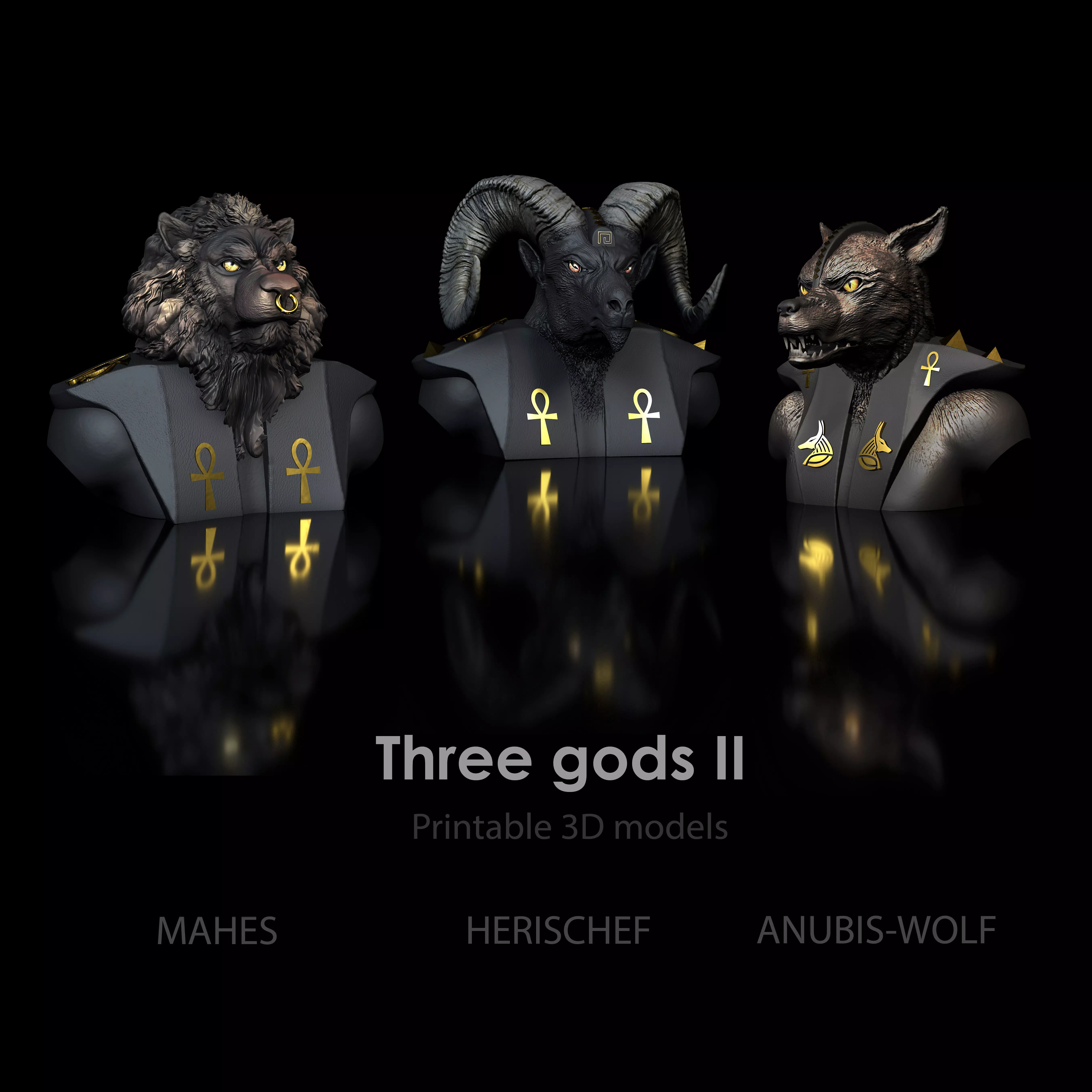 3-Pack - 20 Percent Discount - Mahes Herischef Wulf 3D print model
