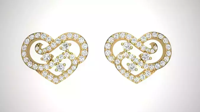Studs Earrings - 1 3D print model