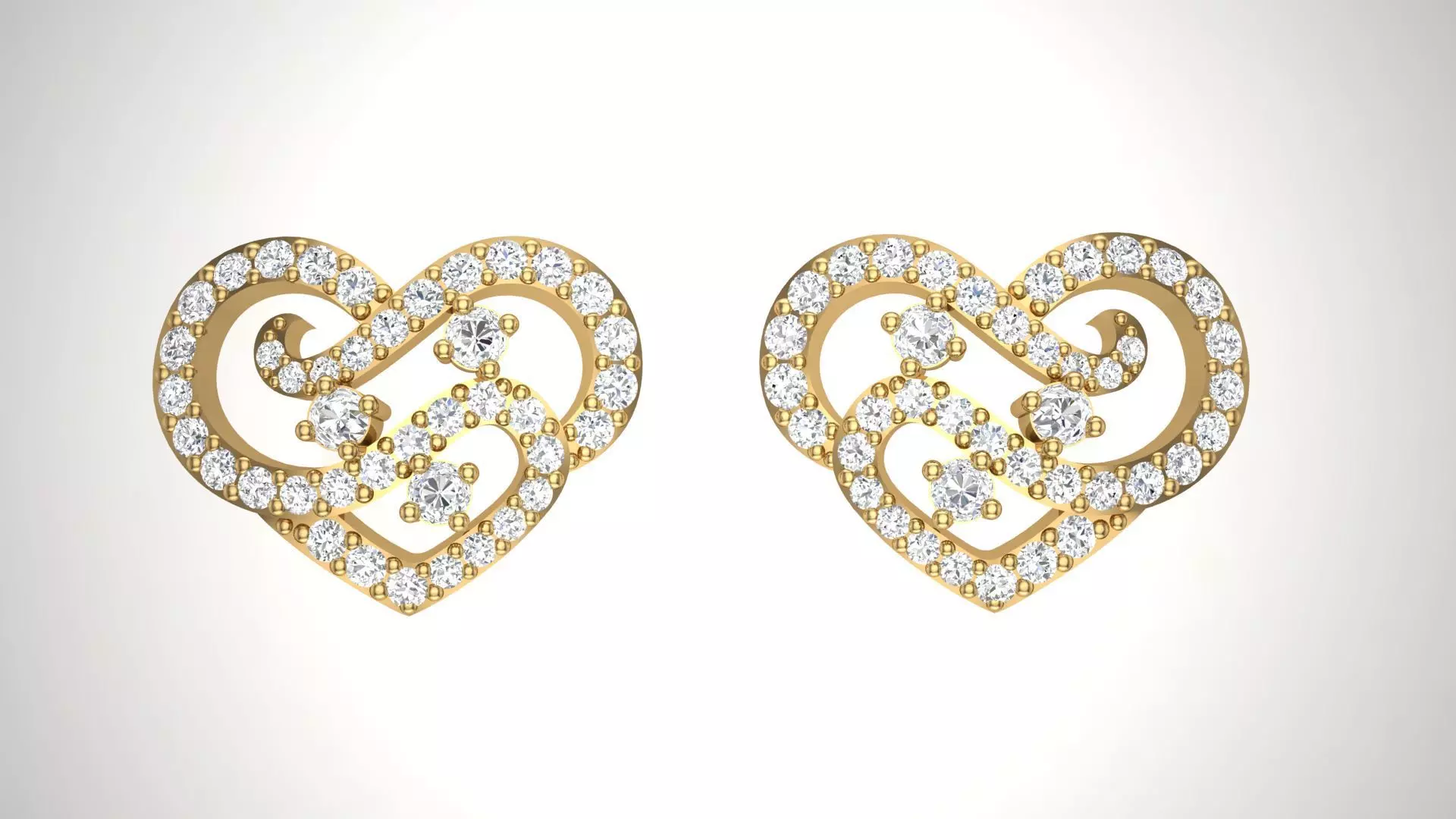 Studs Earrings - 1 3D print model_0