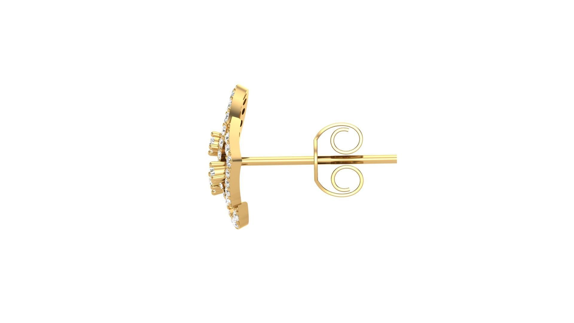 Studs Earrings - 1 3D print model_4