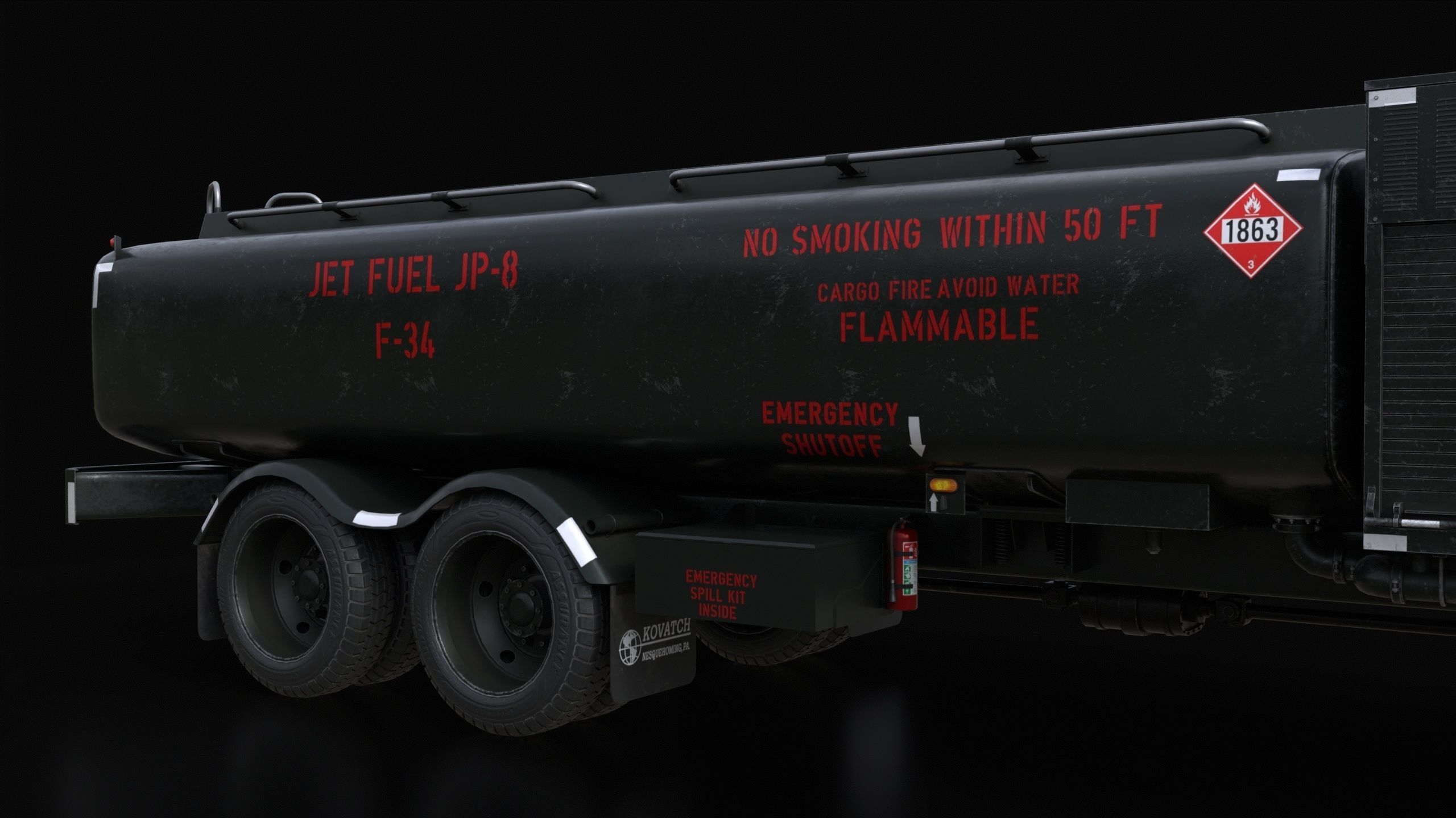 Kovatch R11-6000 Refueler Green 3D model_11