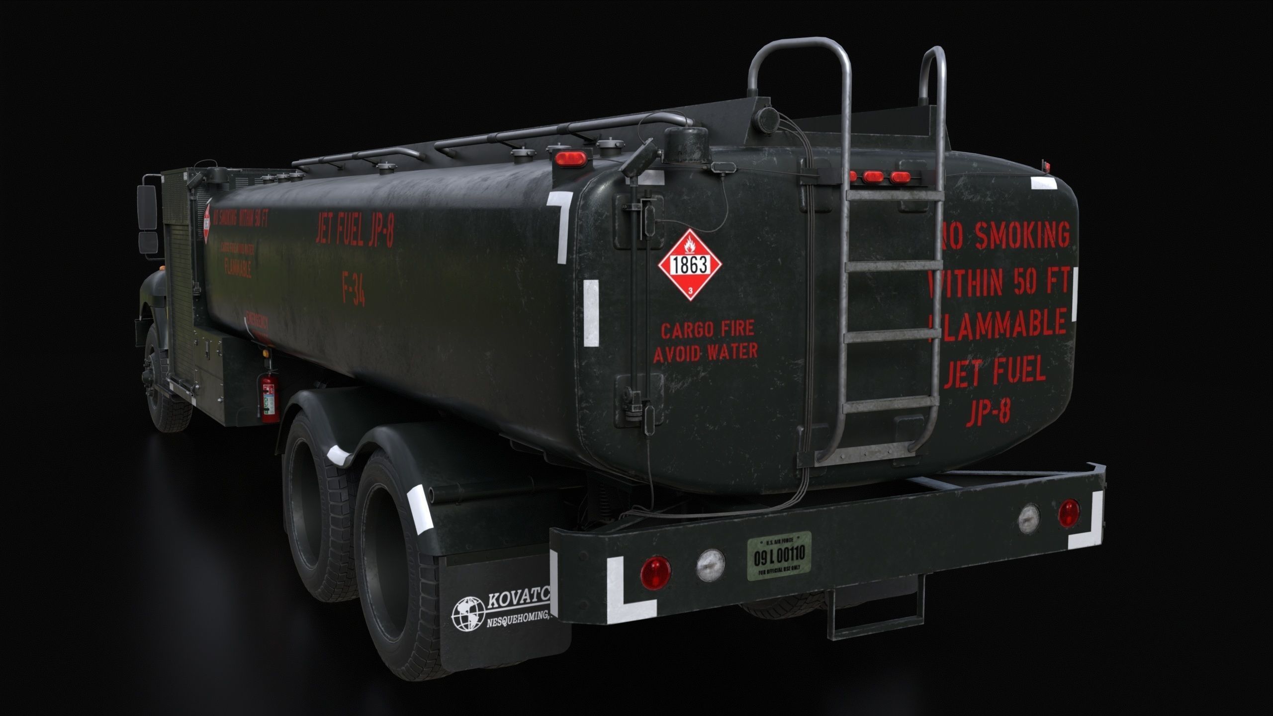 Kovatch R11-6000 Refueler Green 3D model_9
