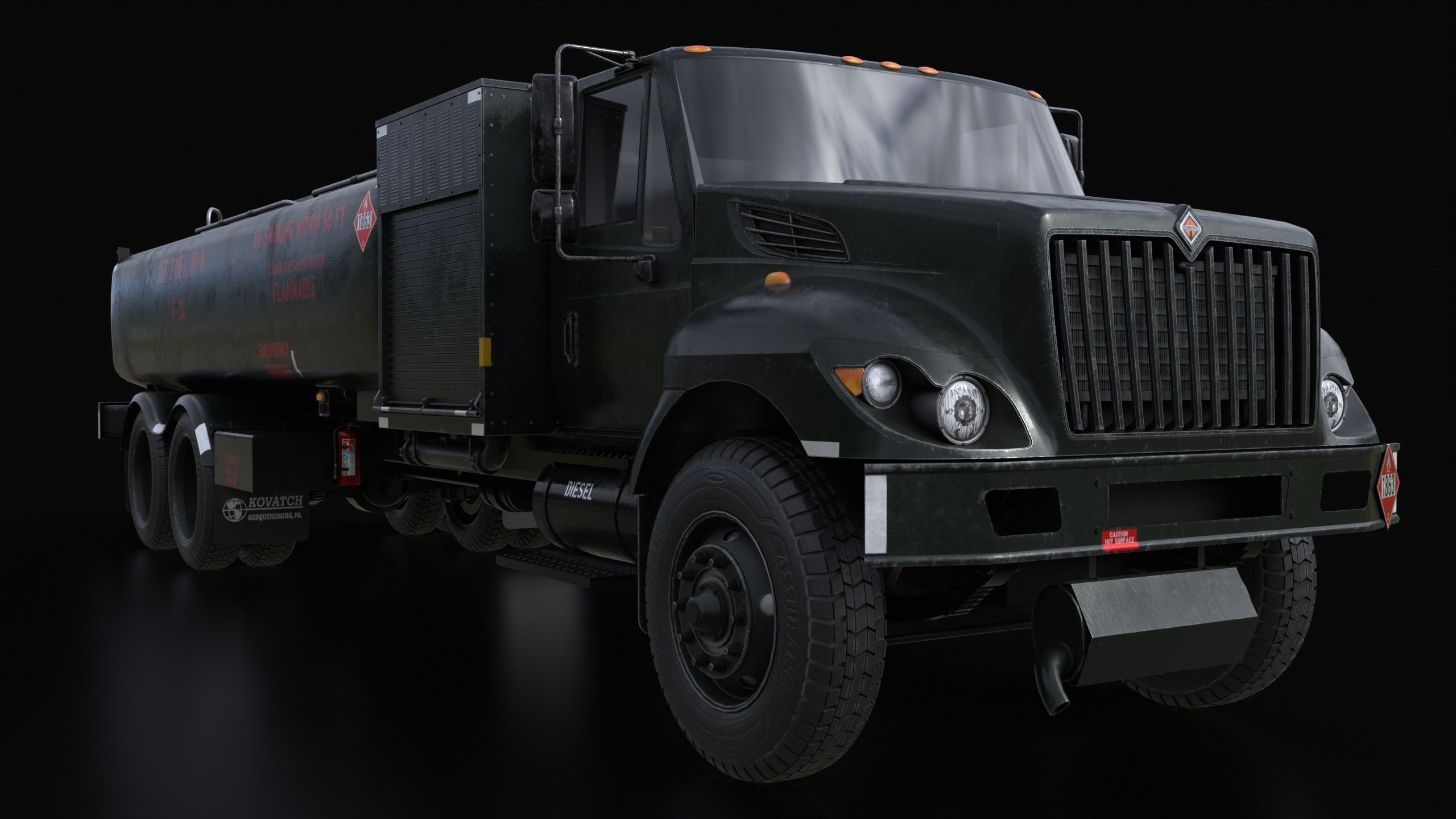 Kovatch R11-6000 Refueler Green 3D model_3