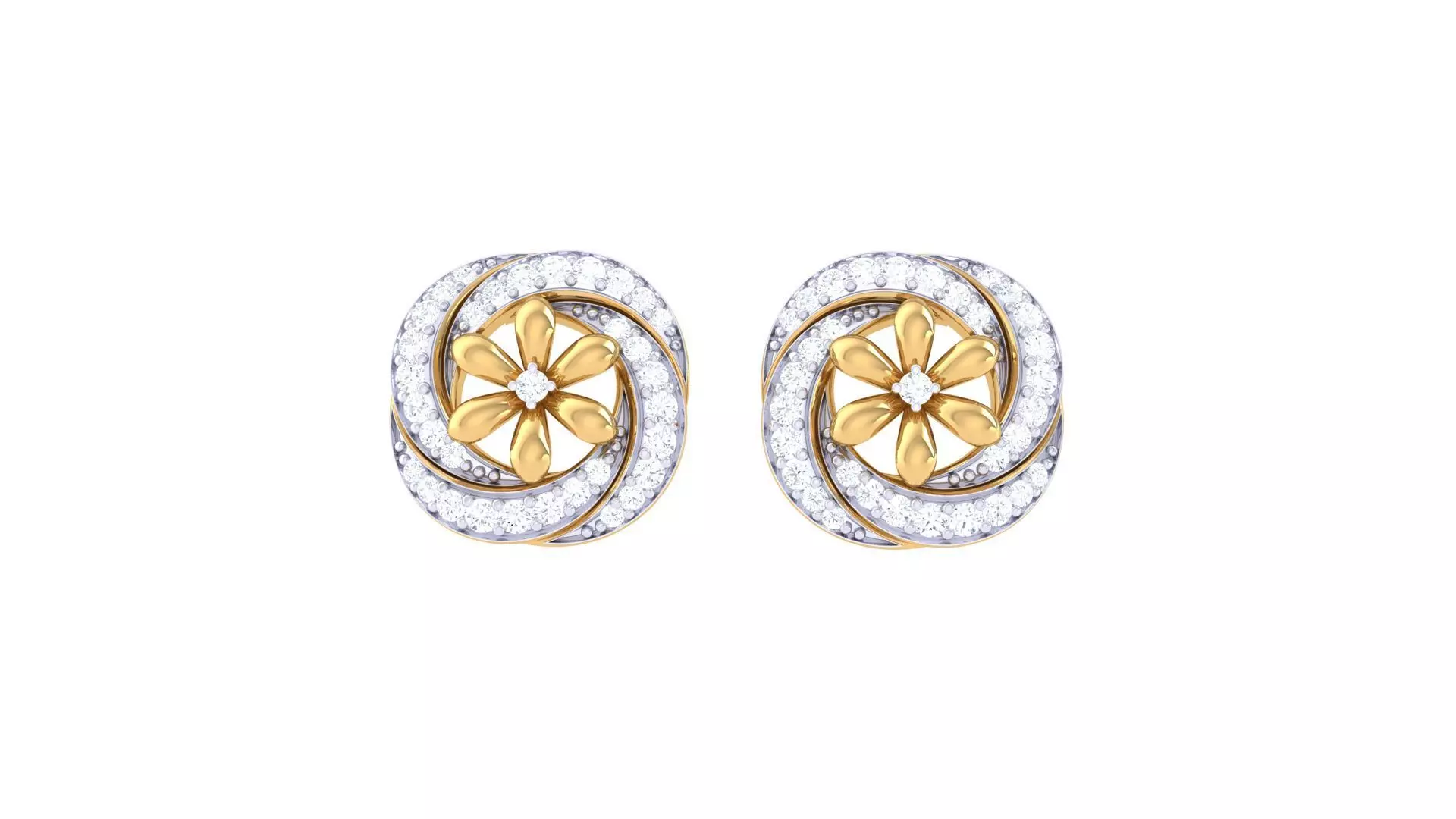 Studs Earrings - 45 3D print model_0