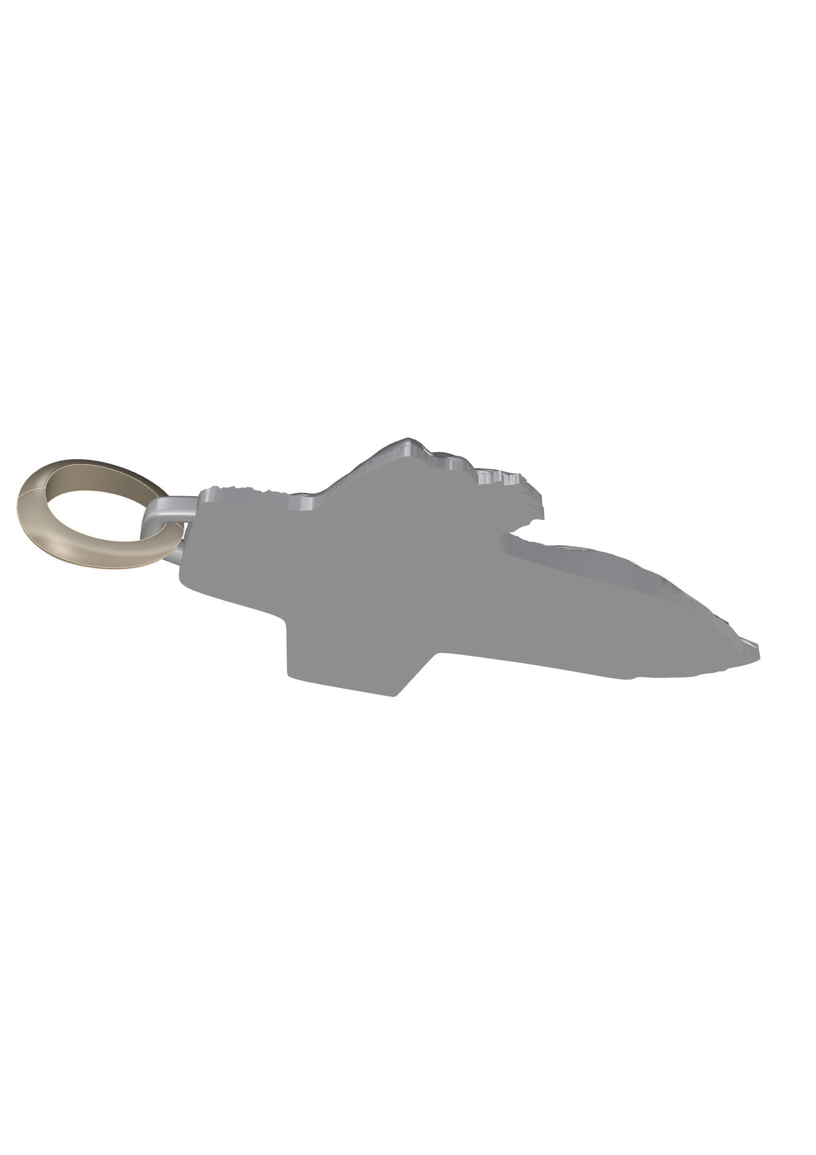 Pendant Lion Cross 3D print model_6