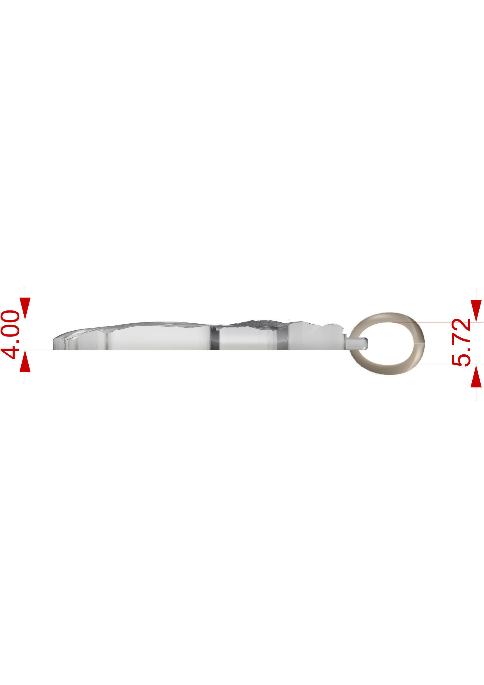 Pendant Lion Cross 3D print model_4