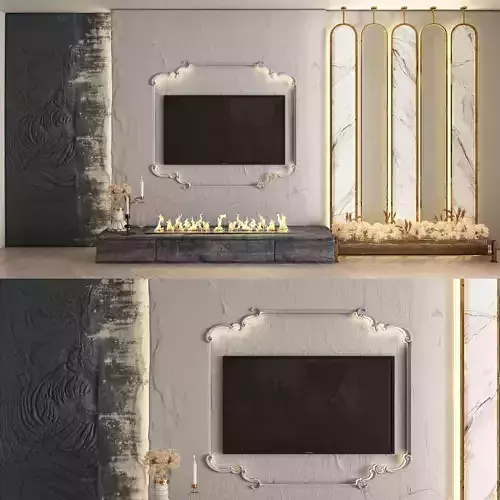 Tv wall l set 06