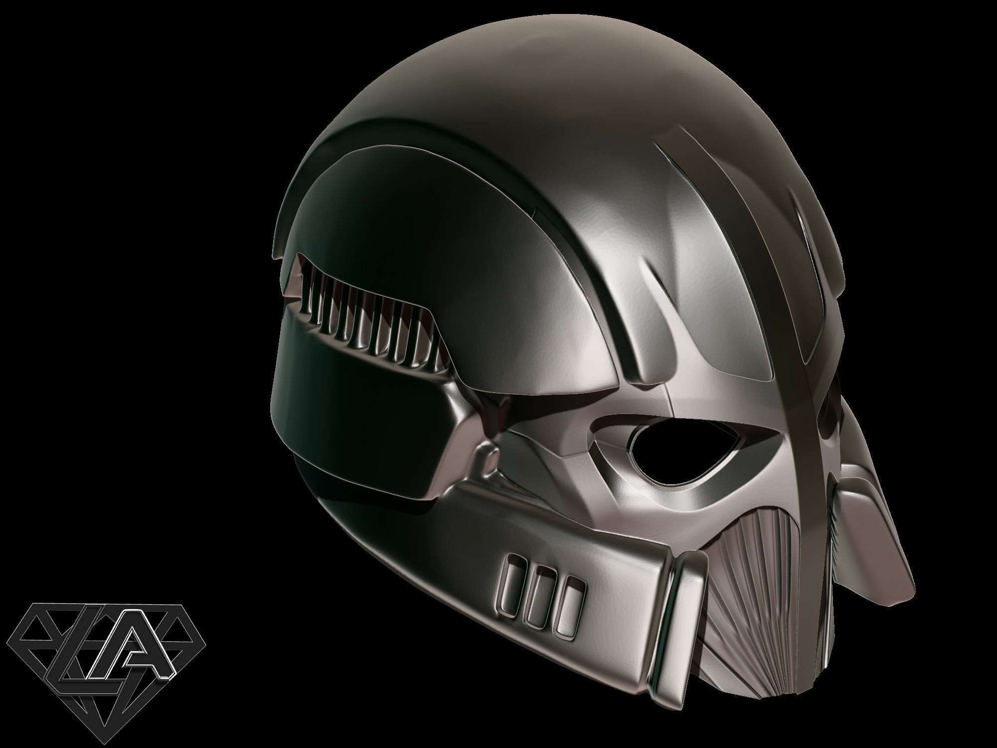 Cyberwicking Helmet 3D print model_7