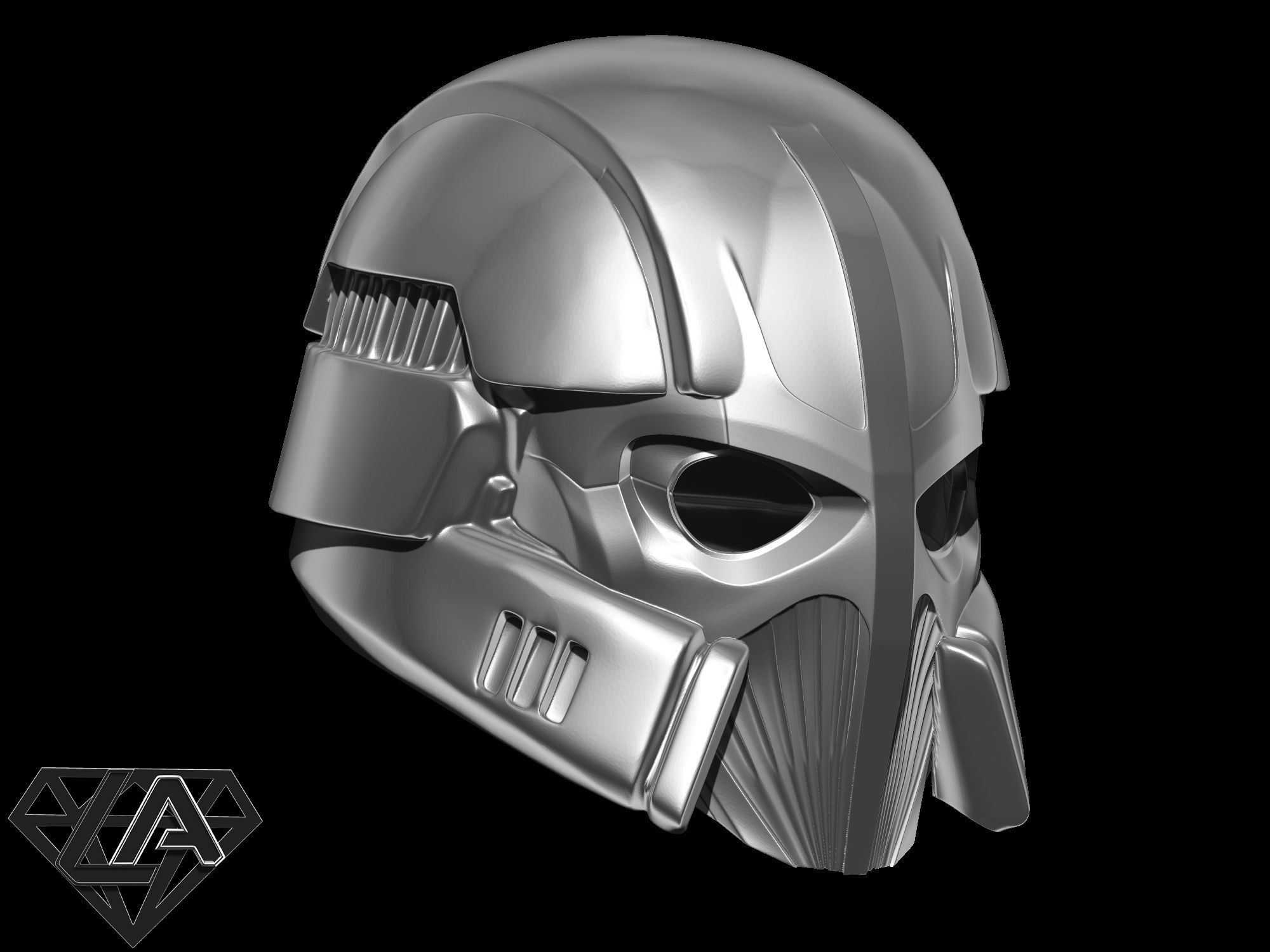 Cyberwicking Helmet 3D print model_2