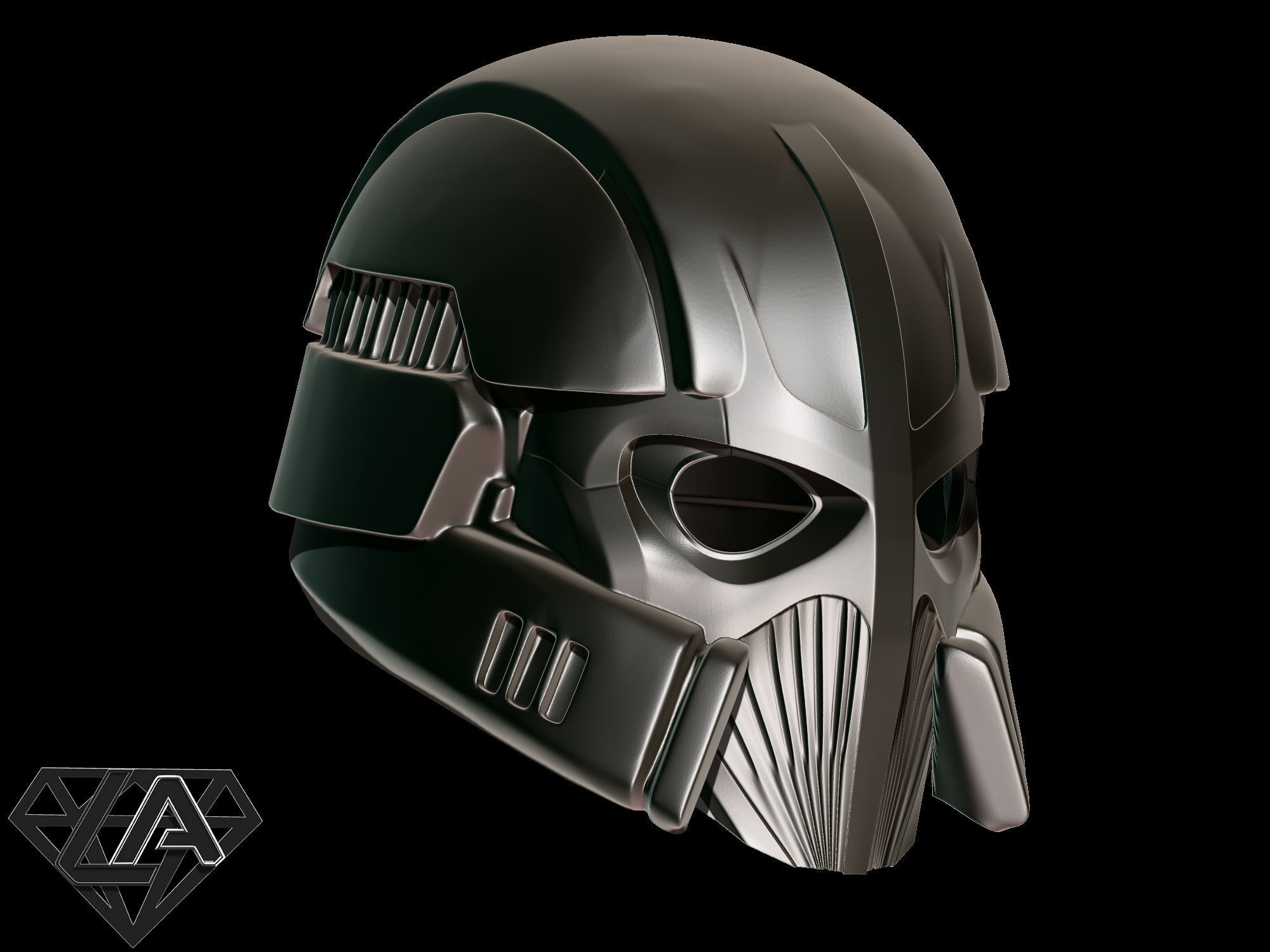 Cyberwicking Helmet 3D print model_3