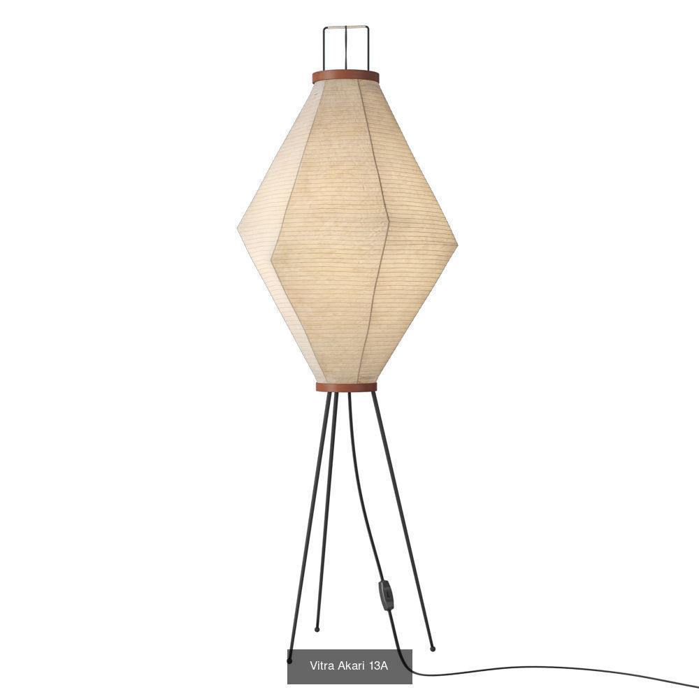 Vitra paper Lamps 3 in 1 3D Model Collection_2