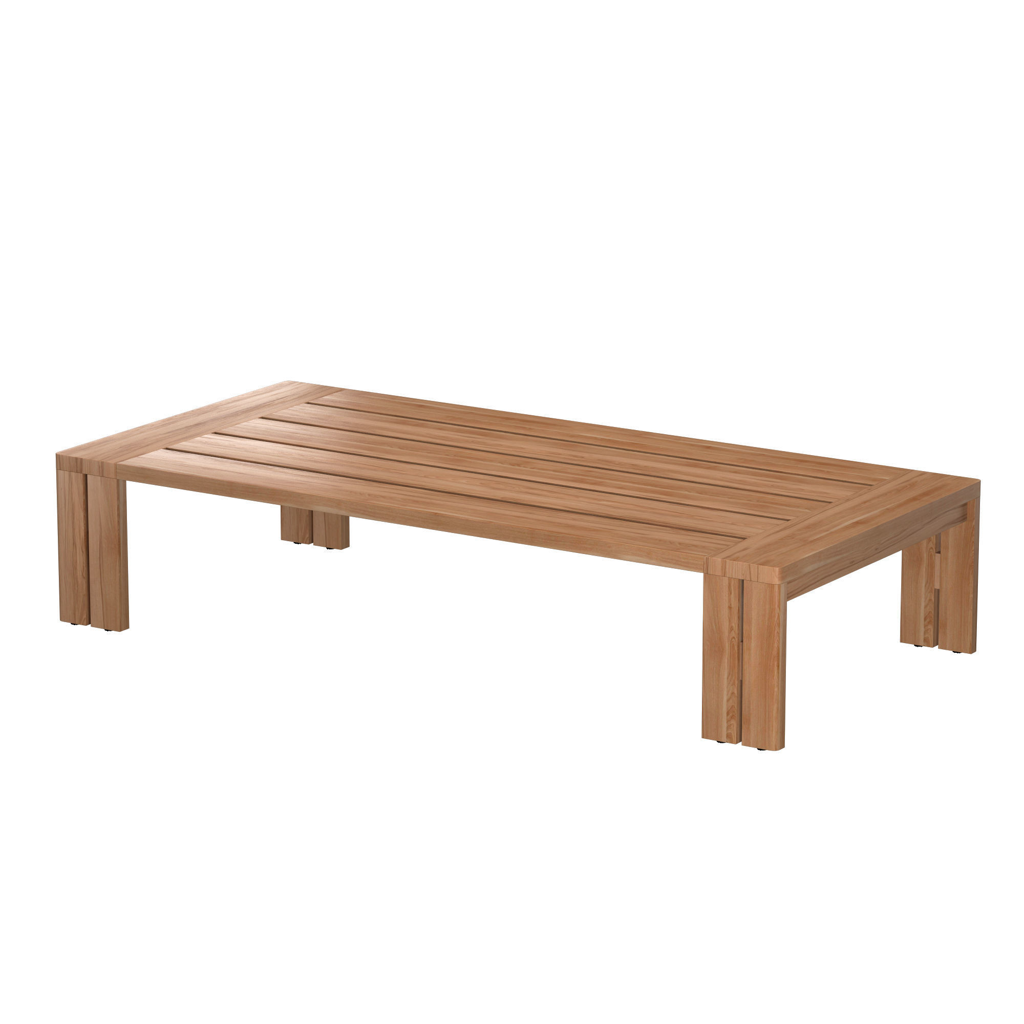 MATIRA TEAK RECTANGULAR COFFEE TABLE 3D model_3