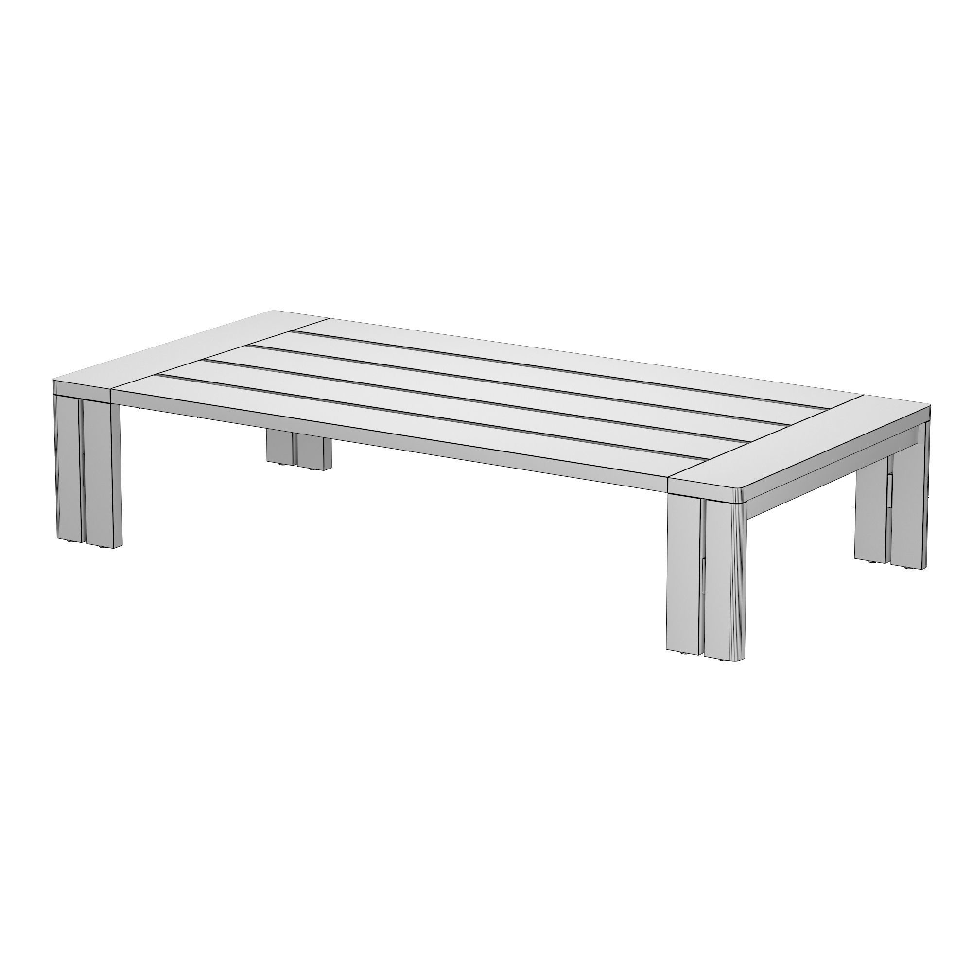 MATIRA TEAK RECTANGULAR COFFEE TABLE 3D model_4