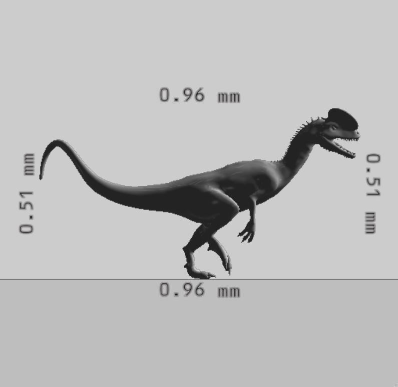 Dilophosaurus Dinosaur 3D Model Ready to Print 3D print model_10